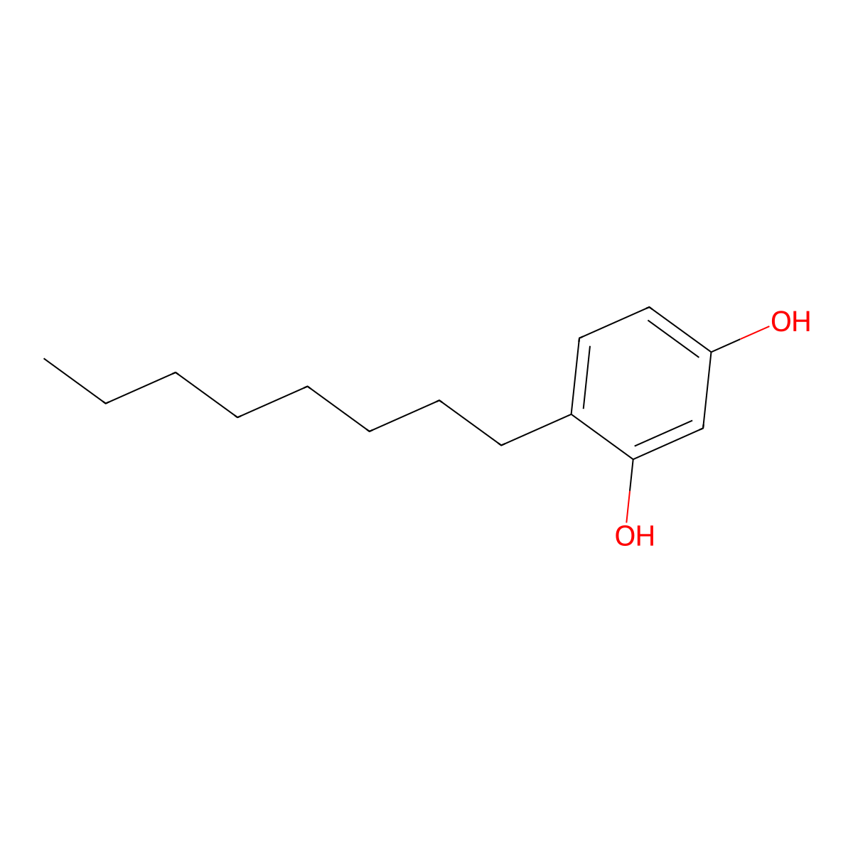 4-Octylresorcinol molecular structure, CAS 6565-70-4