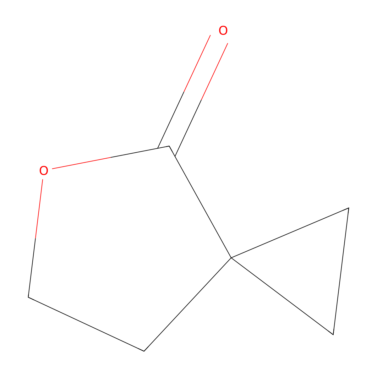 5-Oxaspiro(2.4)heptan-4-one molecular structure, CAS 65652-14-4