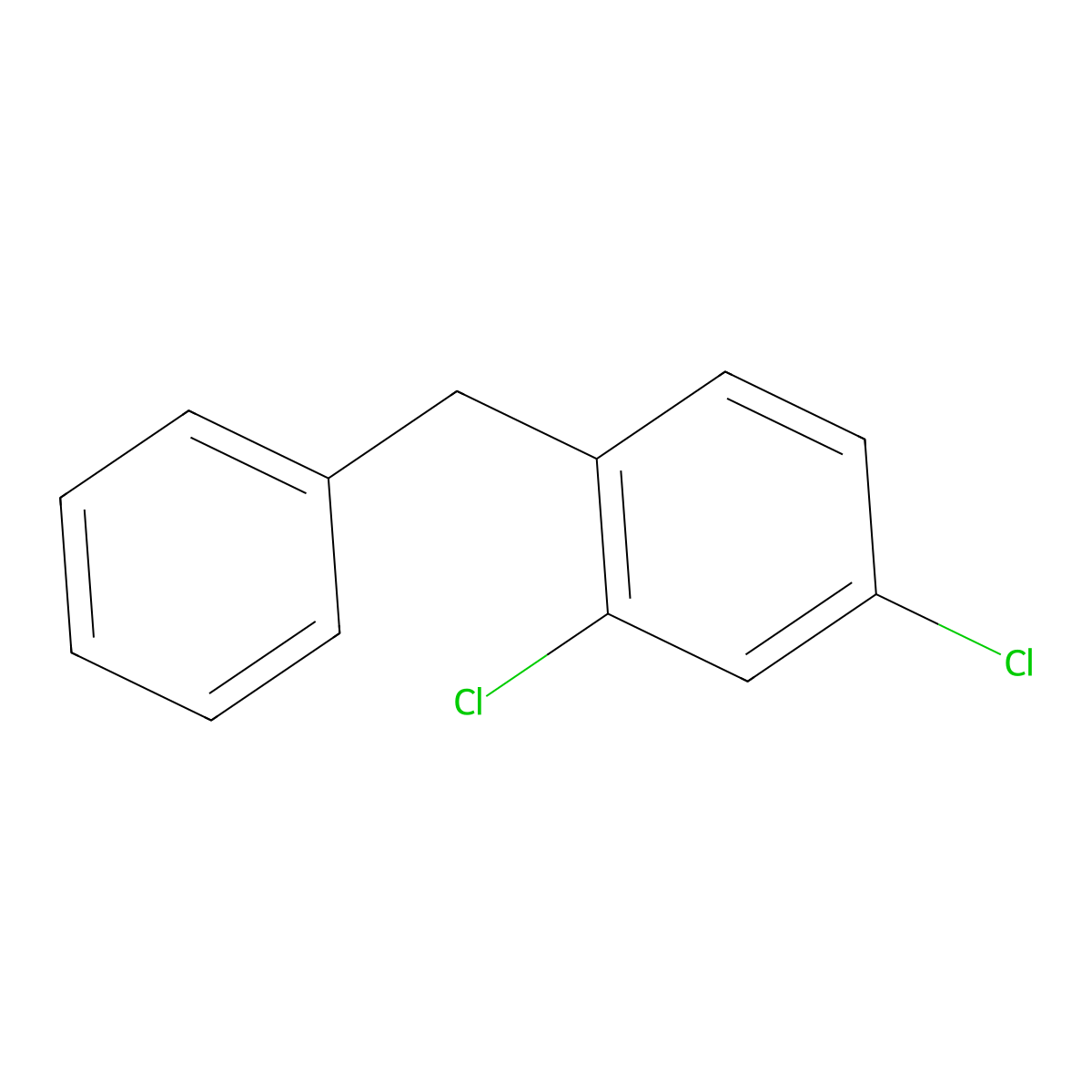 Benzene, dichloro(phenylmethyl)- molecular structure, CAS 65652-42-8