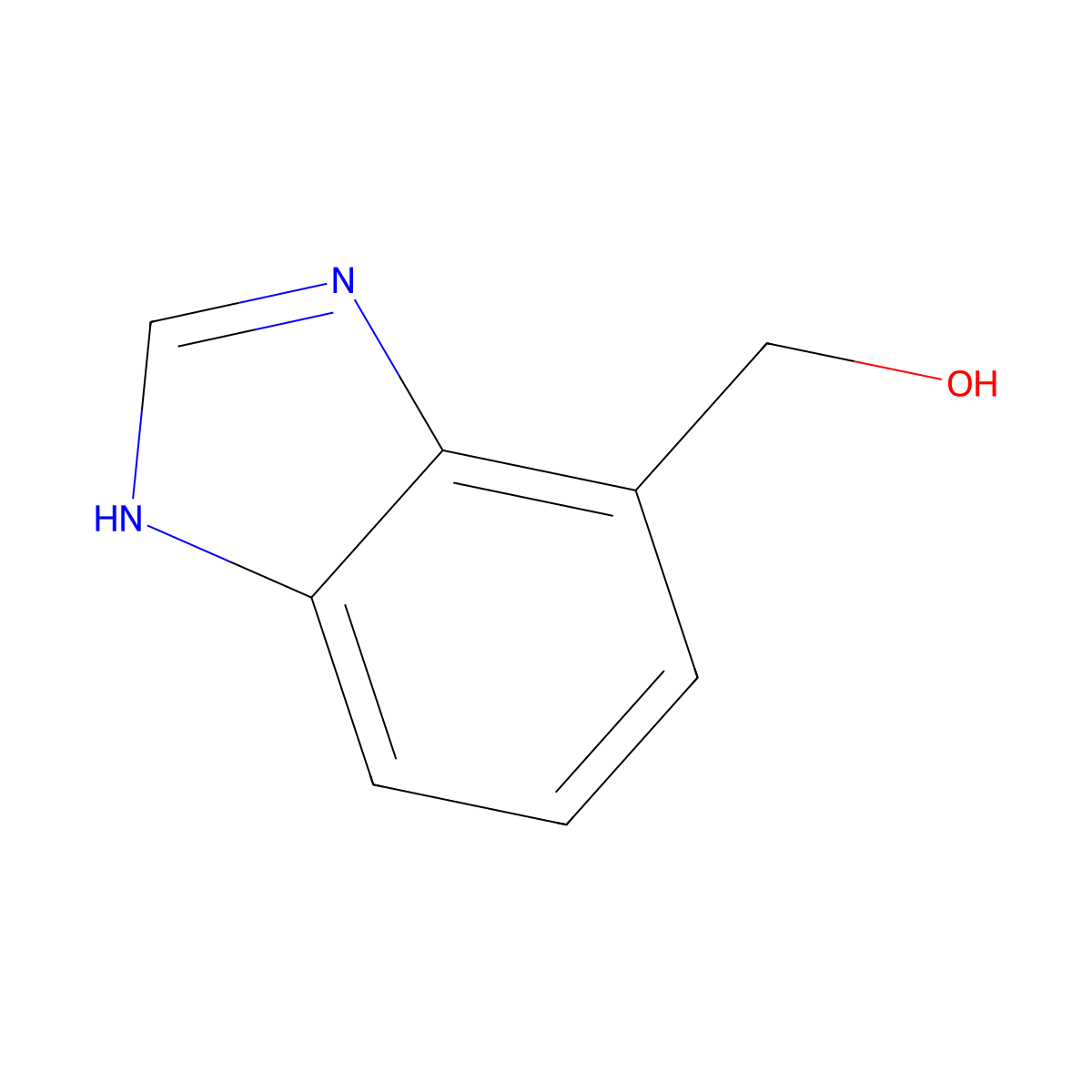 4-(Hydroxymethyl)-1H-benzimidazole molecular structure, CAS 65658-13-1