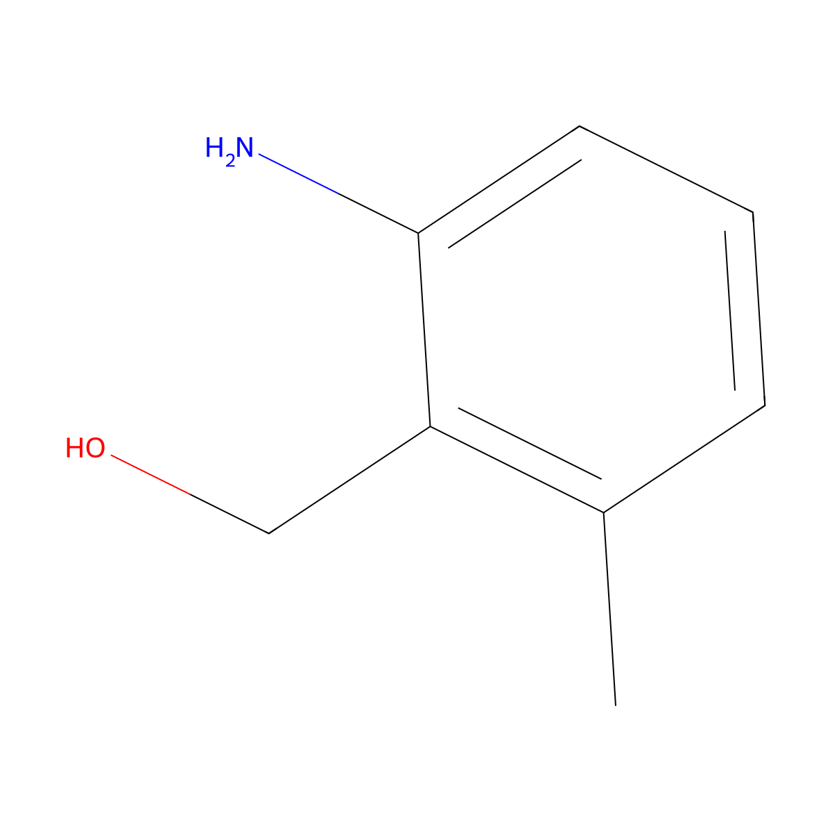 (2-Amino-6-methylphenyl)methanol molecular structure, CAS 65658-16-4