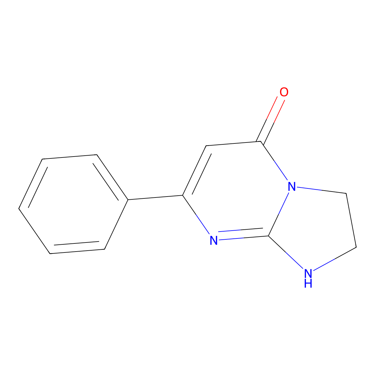 Imidazo(1,2-a)pyrimidin-5(1H)-one, 2,3-dihydro-7-phenyl- molecular structure, CAS 65658-66-4