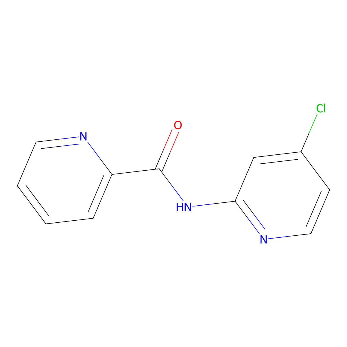 N-(4-Chloropyridin-2-yl)pyridine-2-carboxamide molecular structure, CAS 65660-98-2