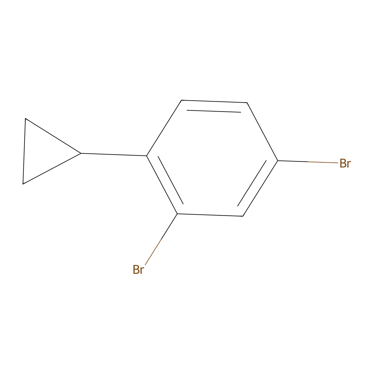 2,4-Dibromo-1-cyclopropylbenzene molecular structure, CAS 65662-63-7