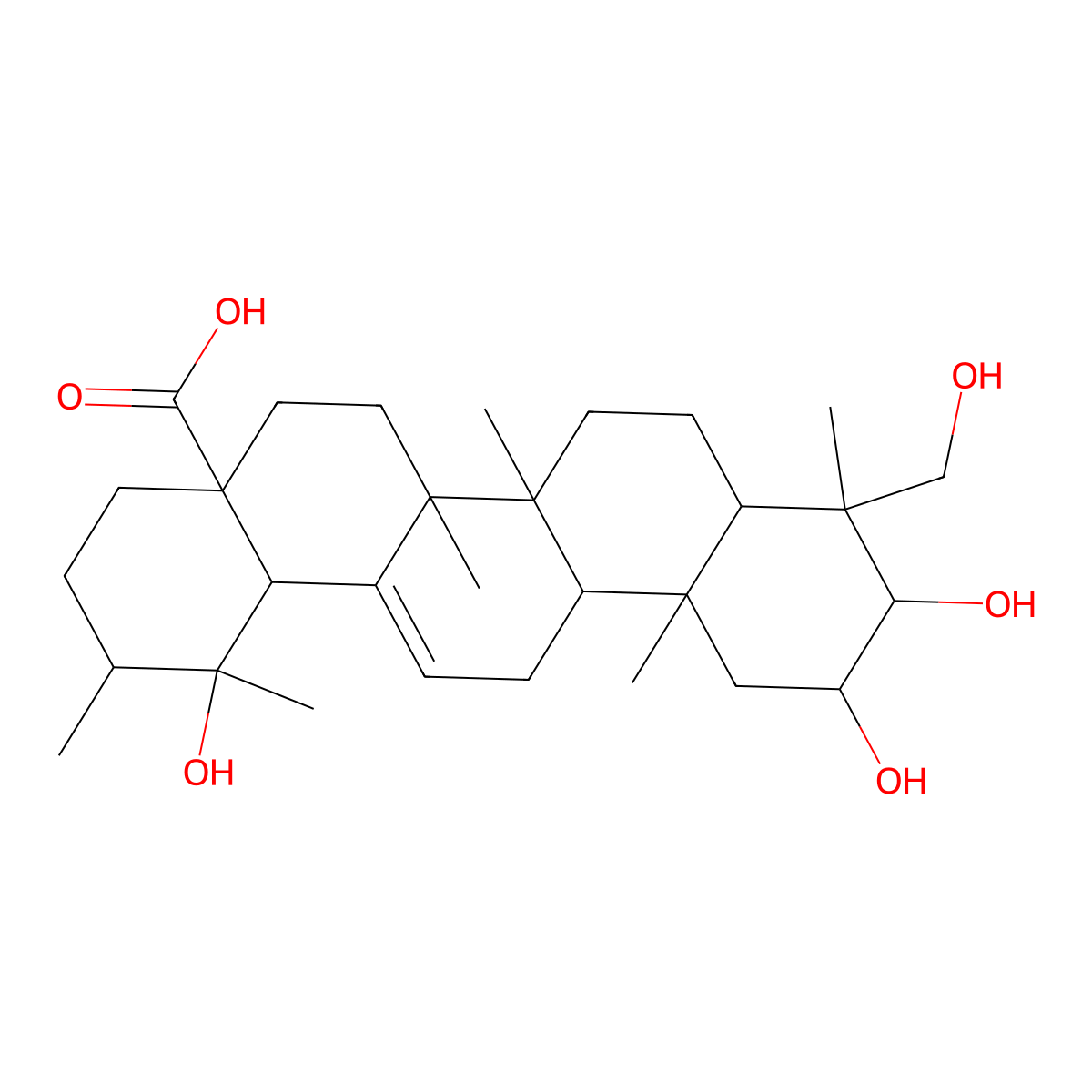 Myrianthic acid molecular structure, CAS 65669-84-3