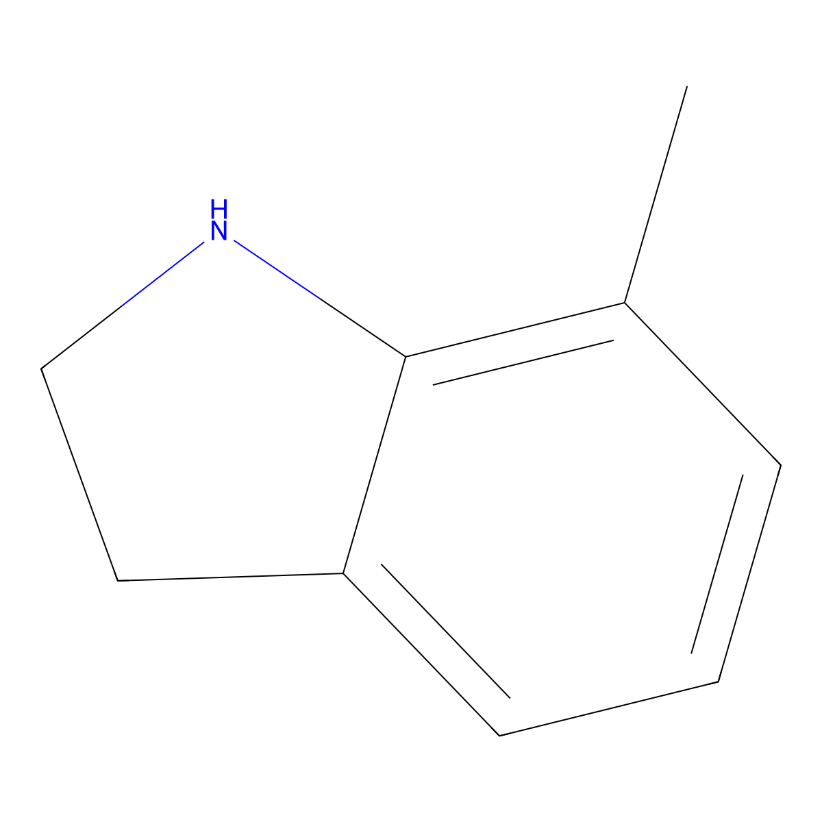 7-Methyl-2,3-dihydro-1H-indole molecular structure, CAS 65673-86-1