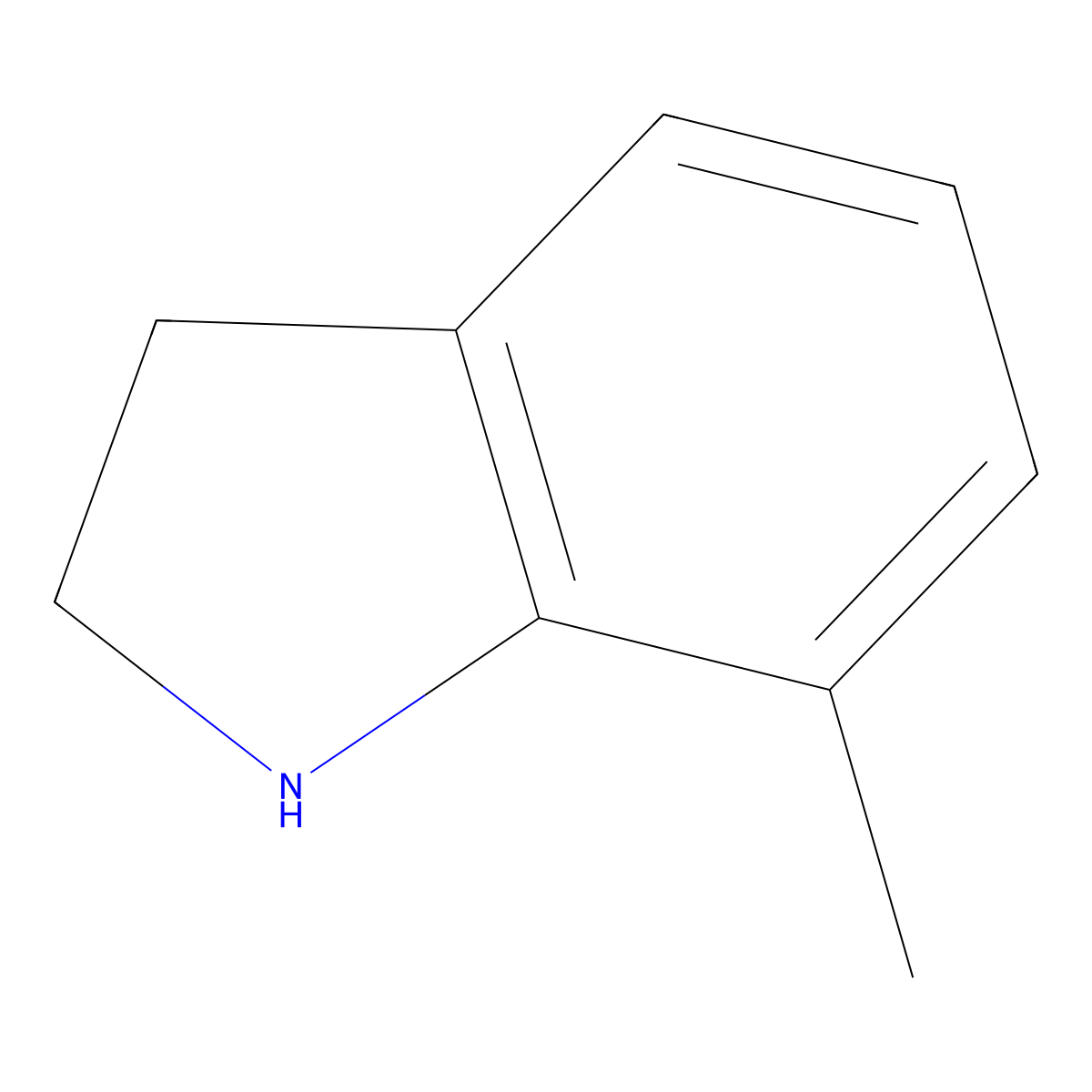 7-Methyl-2,3-dihydro-1H-indole molecular structure, CAS 65673-86-1