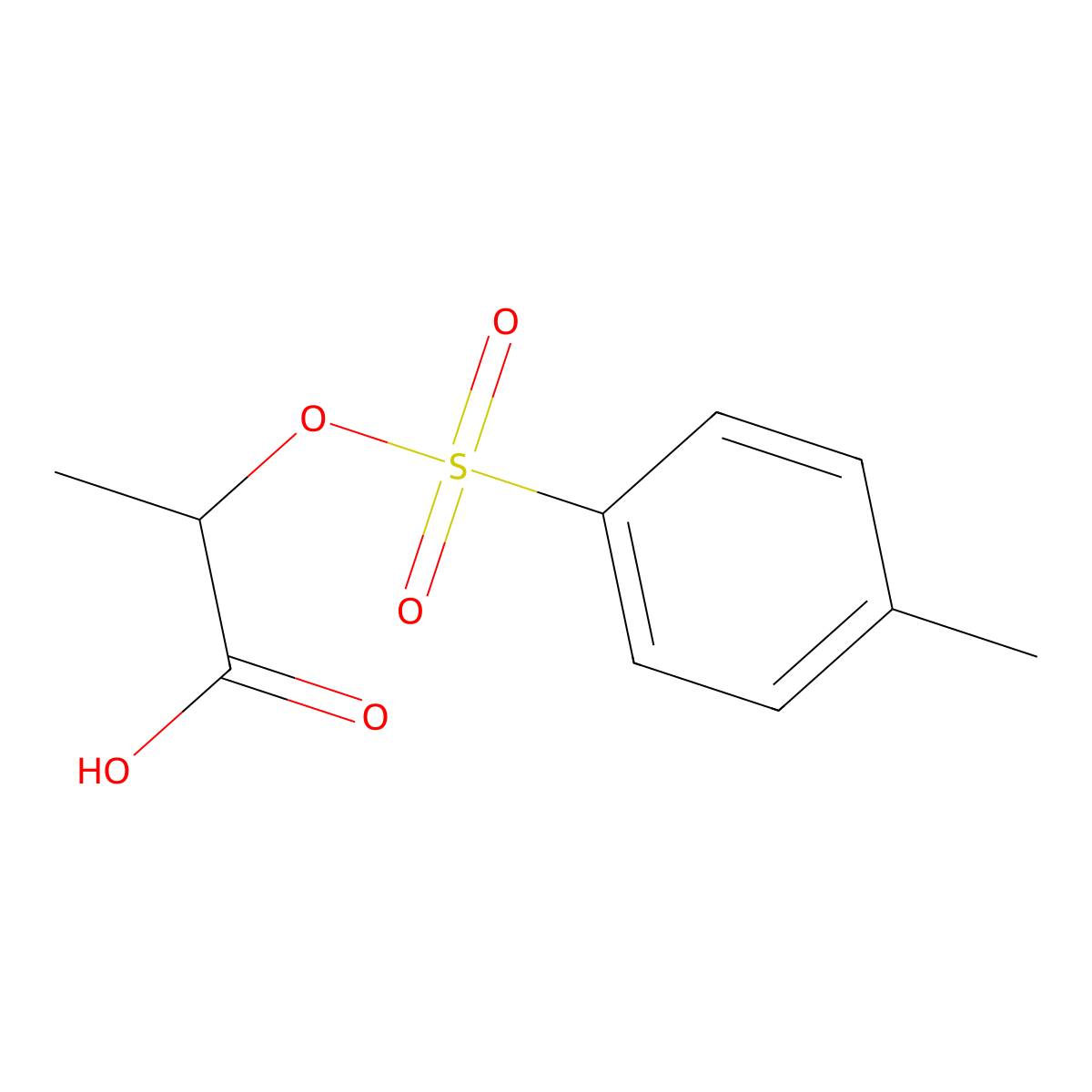 2-(Toluene-4-sulfonyloxy)propionic acid molecular structure, CAS 65675-51-6
