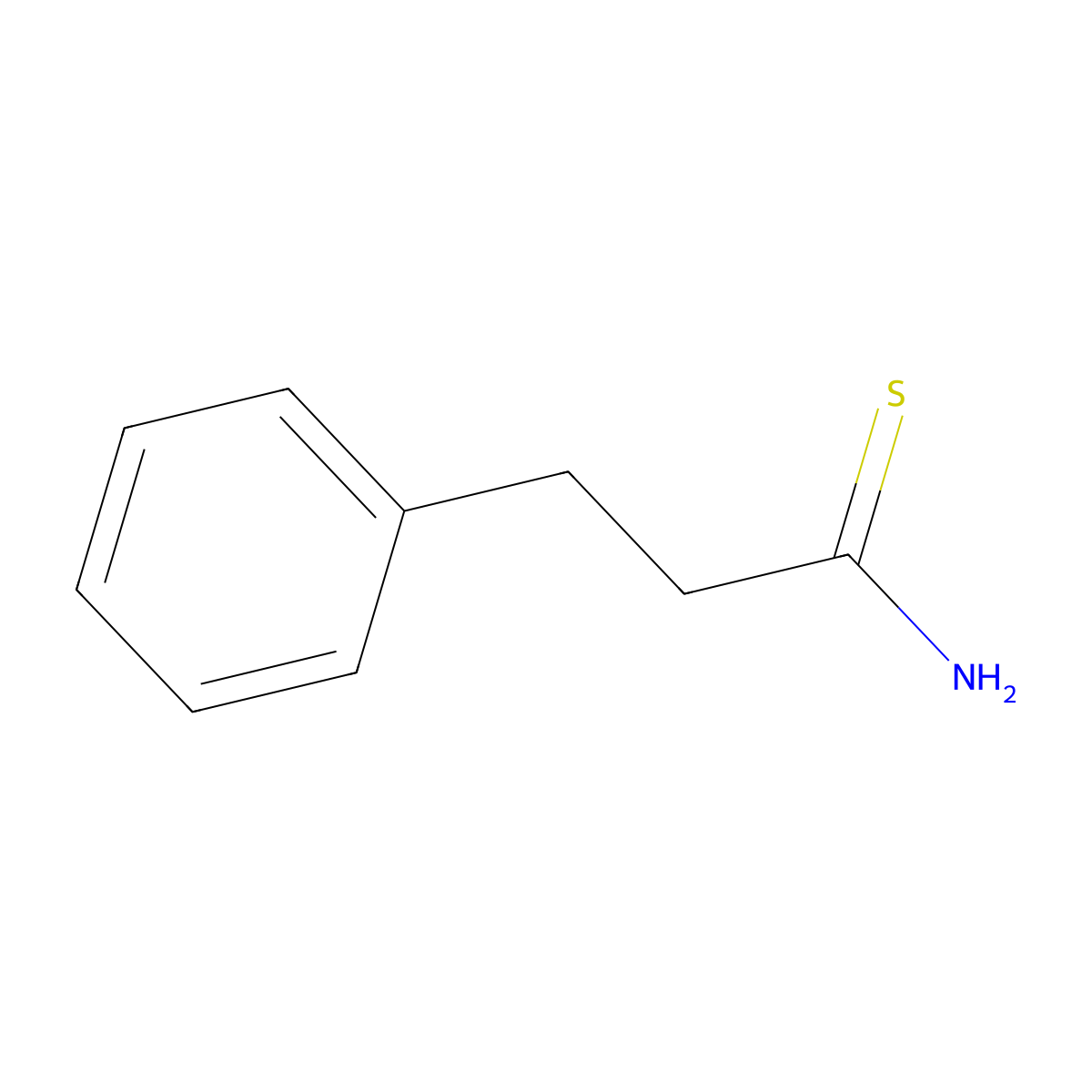 3-Phenylpropanethioamide molecular structure, CAS 65680-20-8