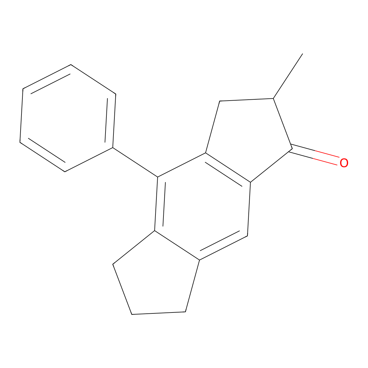 2-methyl-4-phenyl-2,3,6,7-tetrahydro-s-indacen-1(5H)-one molecular structure, CAS 656800-68-9