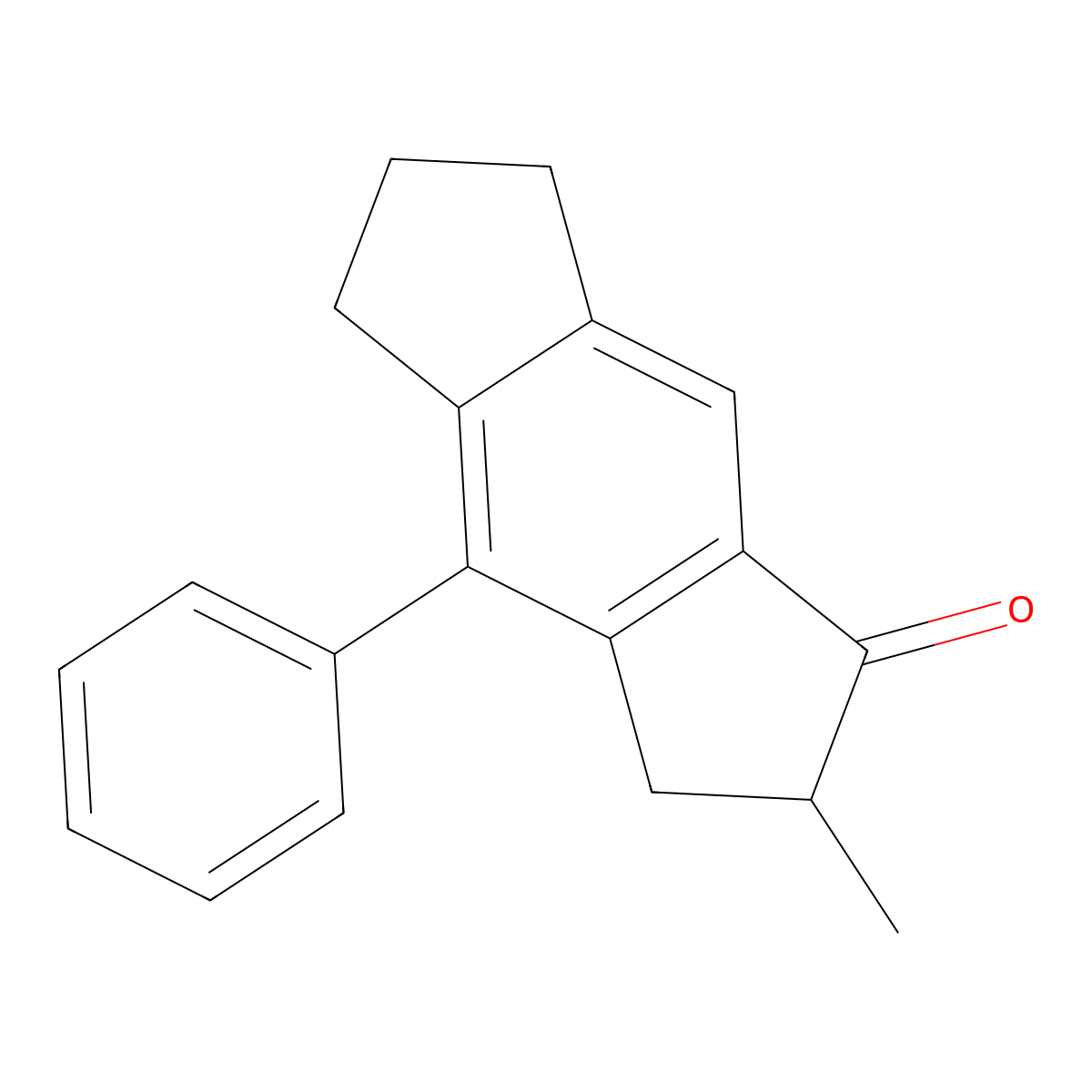 2-methyl-4-phenyl-2,3,6,7-tetrahydro-s-indacen-1(5H)-one molecular structure, CAS 656800-68-9