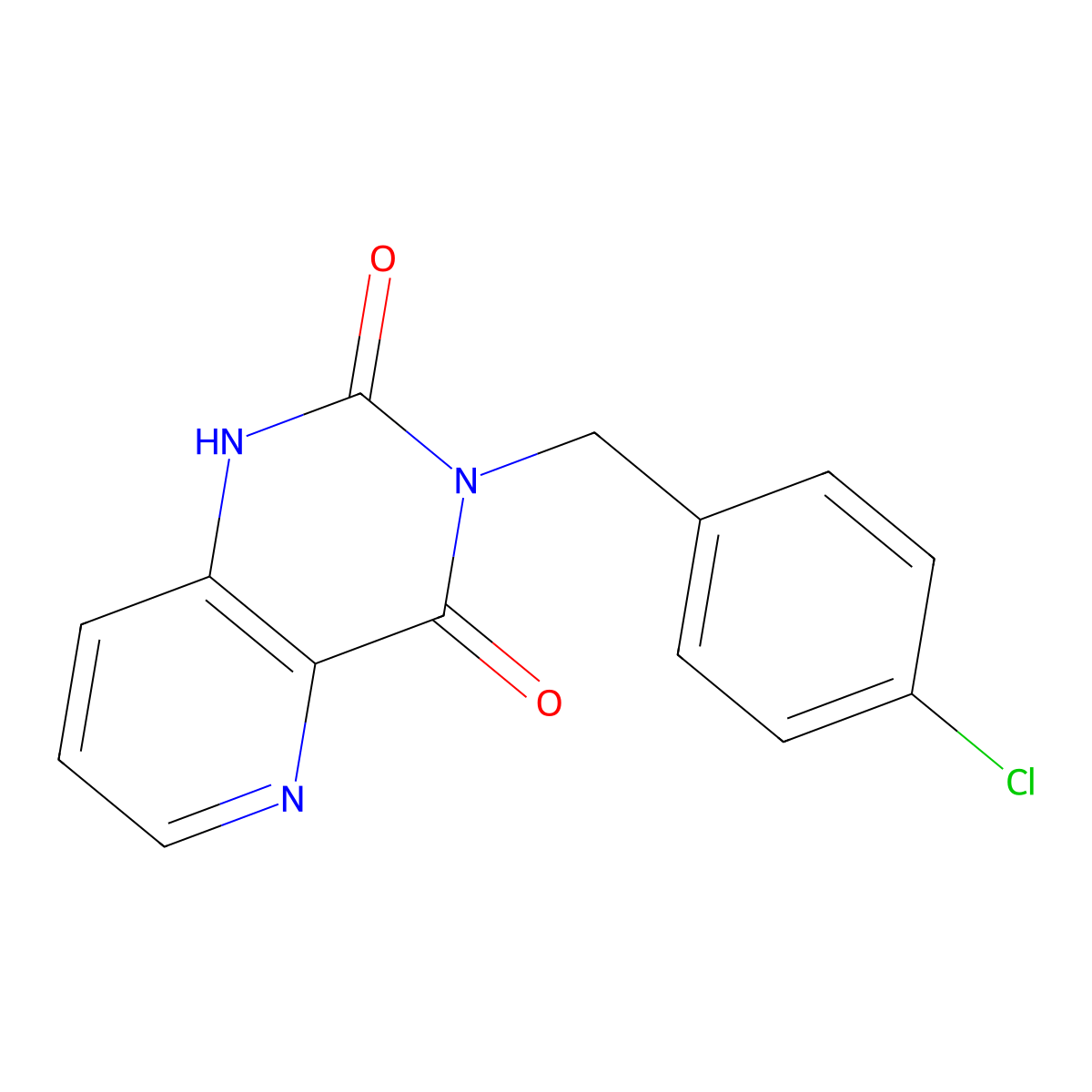 3-(4-chlorobenzyl)pyrido[3,2-d]pyrimidine-2,4(1H,3H)-dione molecular structure, CAS 656801-73-9