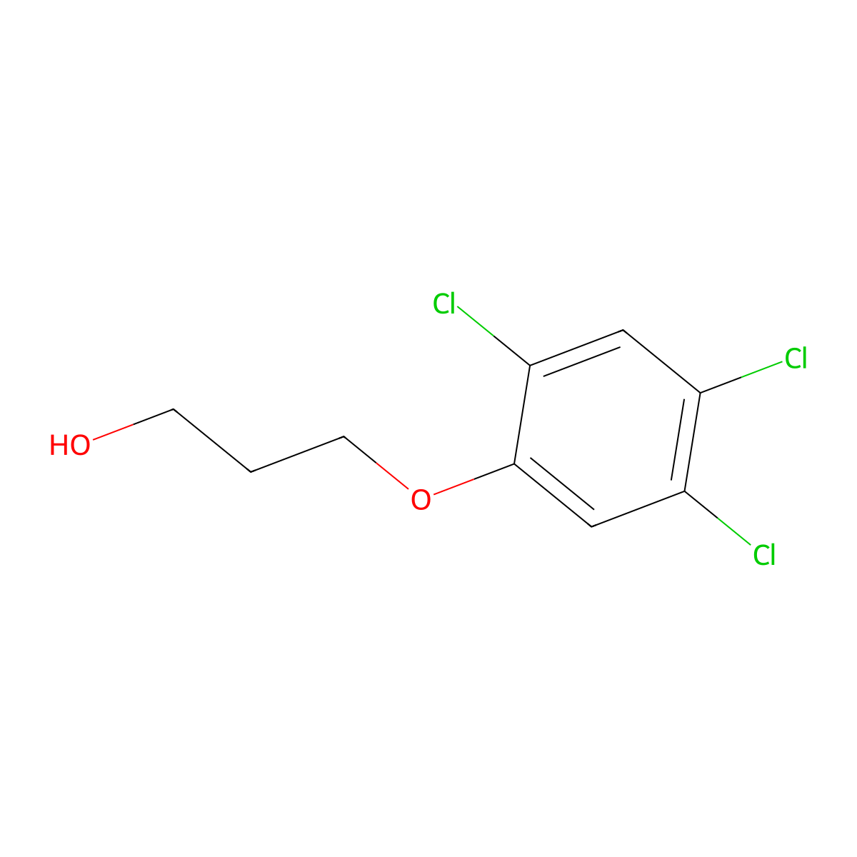 3-(2,4,5-Trichlorophenoxy)propan-1-ol molecular structure, CAS 656810-12-7