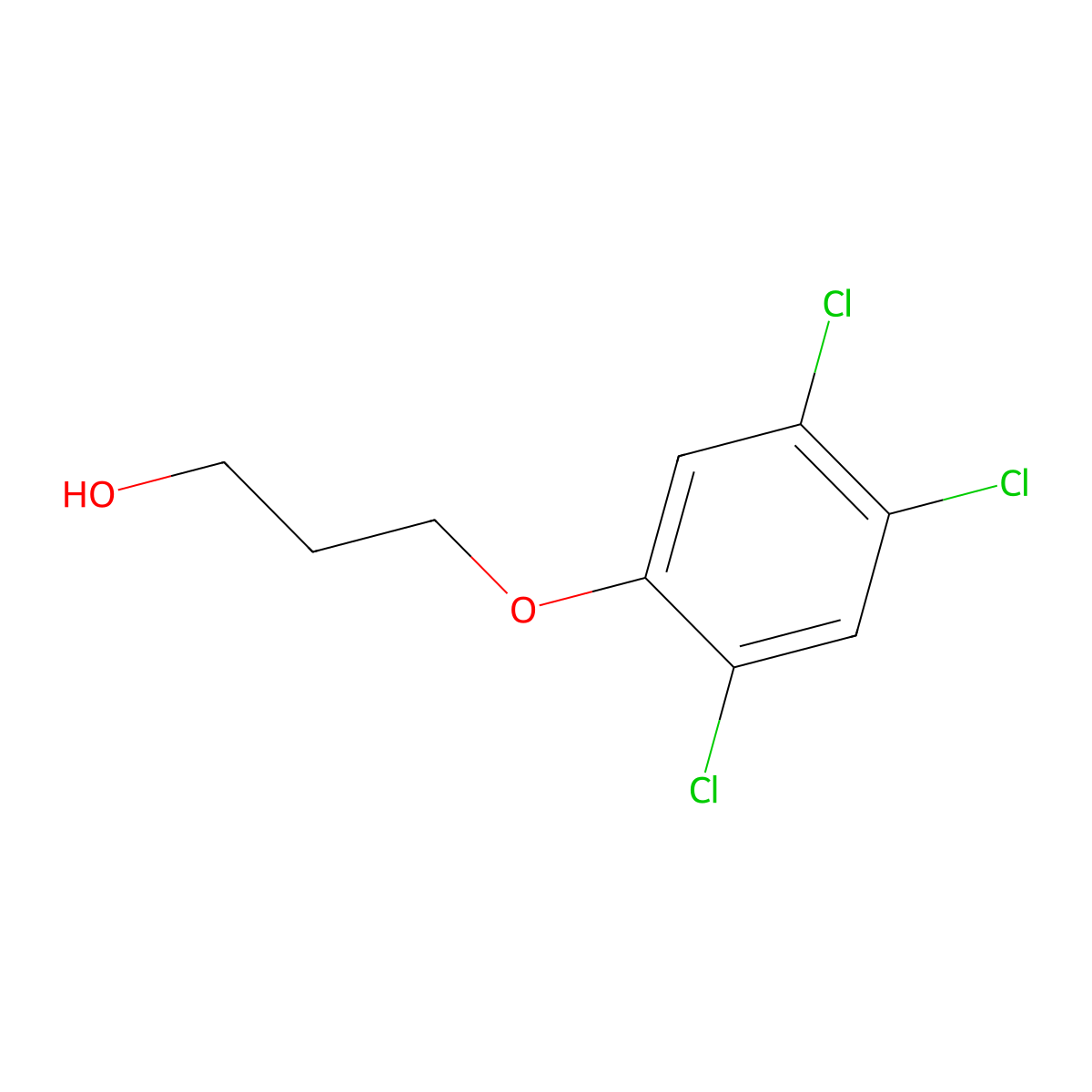 3-(2,4,5-Trichlorophenoxy)propan-1-ol molecular structure, CAS 656810-12-7