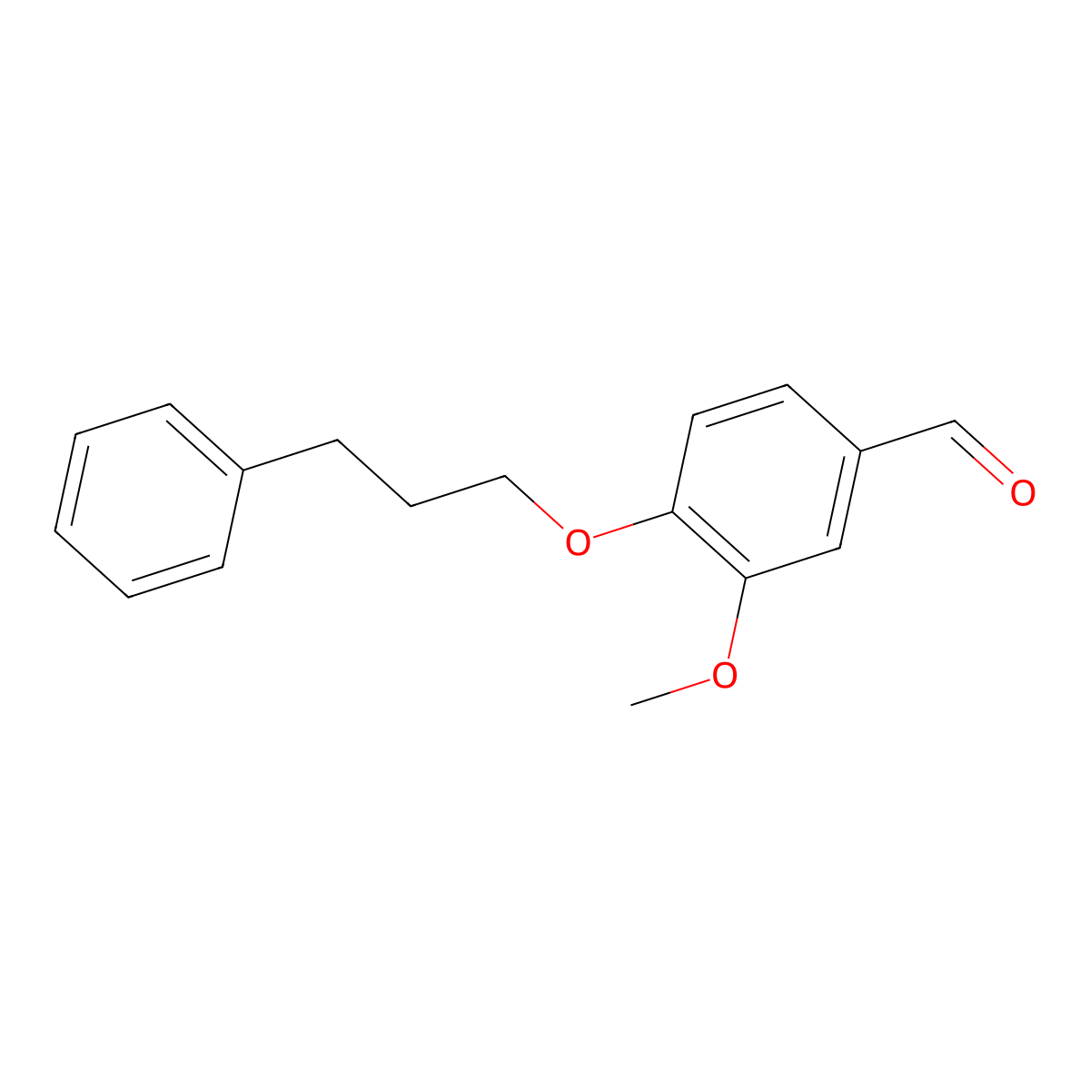 3-Methoxy-4-(3-phenylpropoxy)benzaldehyde molecular structure, CAS 656810-25-2