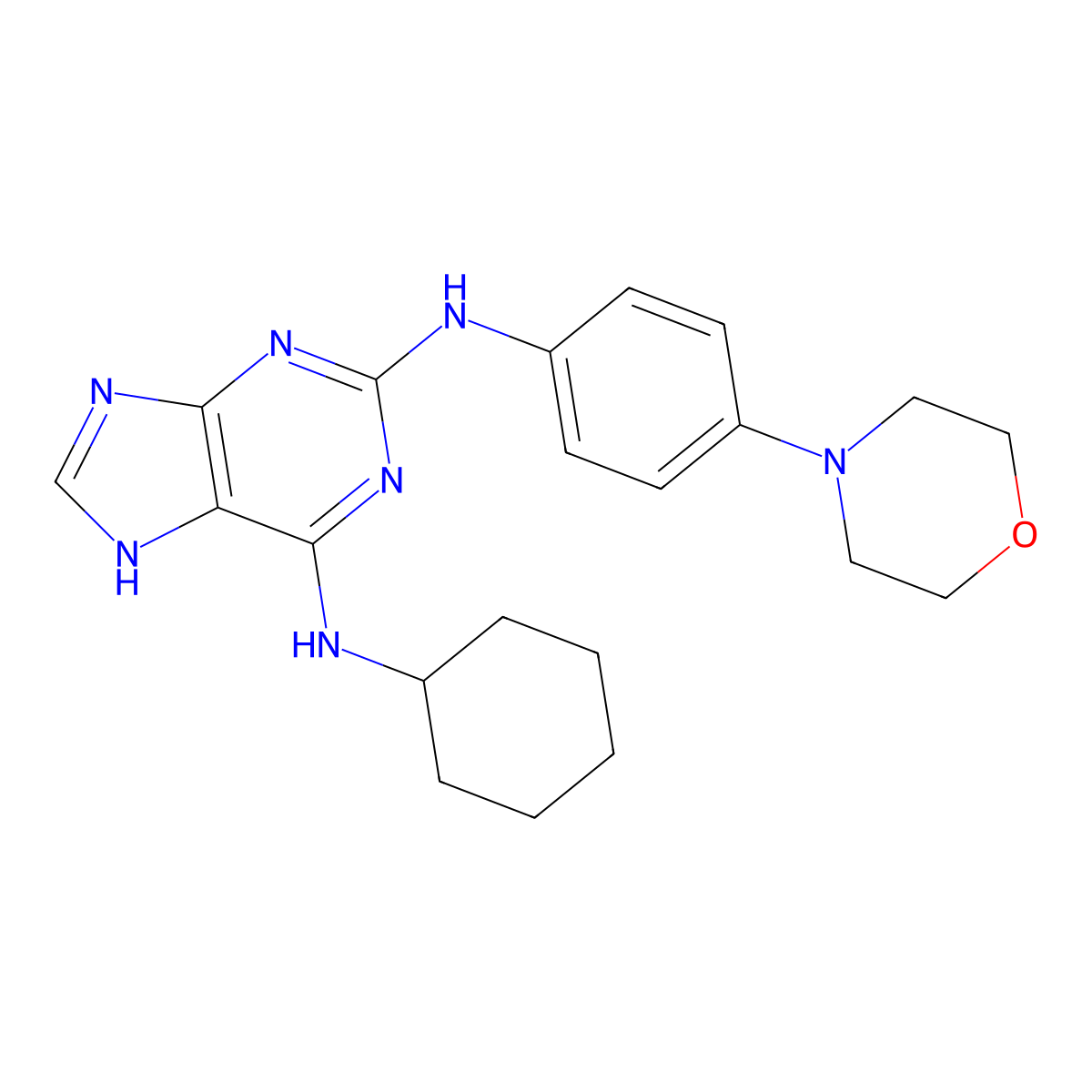 Reversine molecular structure, CAS 656820-32-5