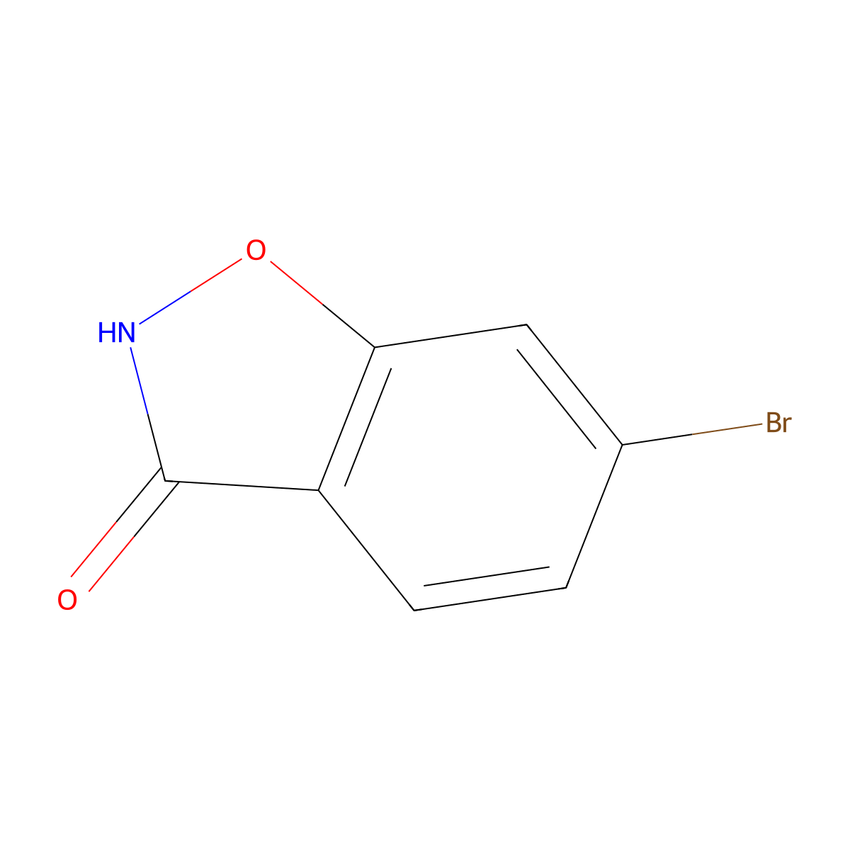 6-Bromo-1,2-benzoxazol-3-ol molecular structure, CAS 65685-51-0