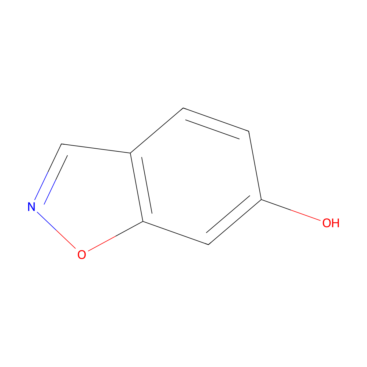 1,2-Benzisoxazol-6-ol molecular structure, CAS 65685-55-4