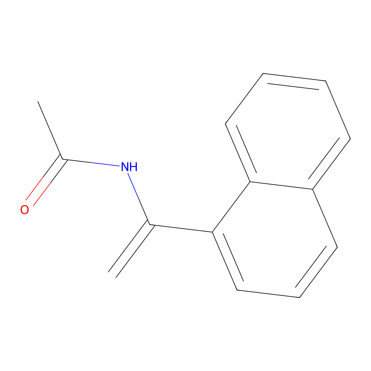 N-(1-(Naphthalen-1-YL)vinyl)acetamide molecular structure, CAS 65693-78-9