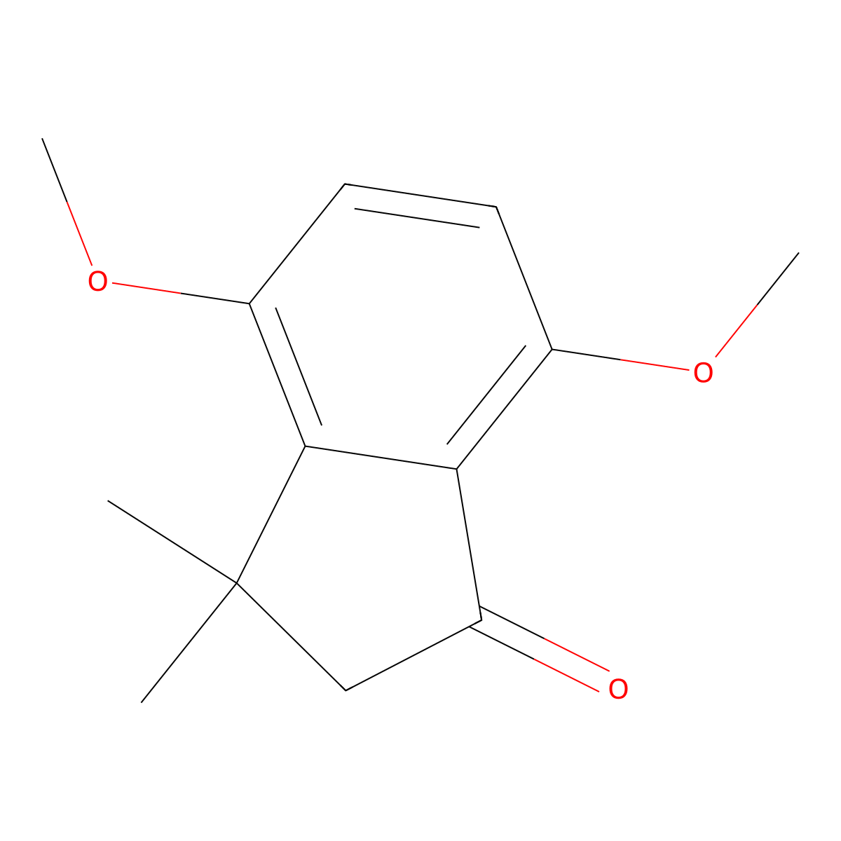 4,7-Dimethoxy-3,3-dimethyl-2,3-dihydro-1H-inden-1-one molecular structure, CAS 65698-23-9