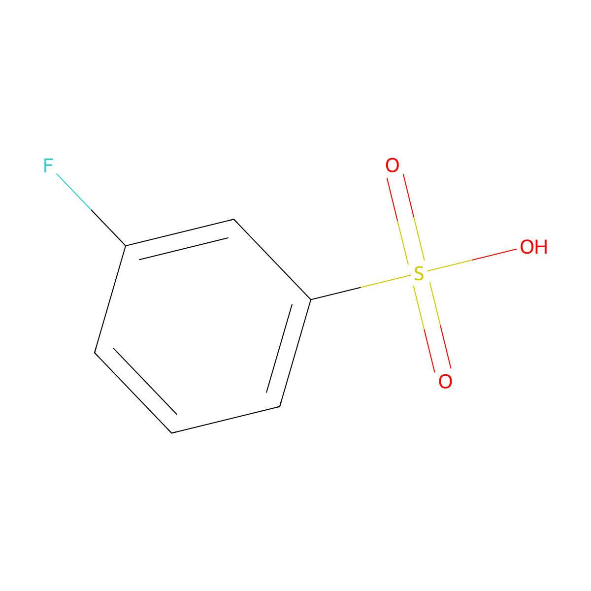 3-Fluorobenzenesulfonic acid molecular structure, CAS 657-47-6