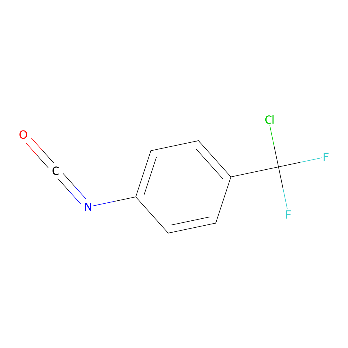 4-(Chlorodifluoromethyl)phenyl isocyanate molecular structure, CAS 657-93-2