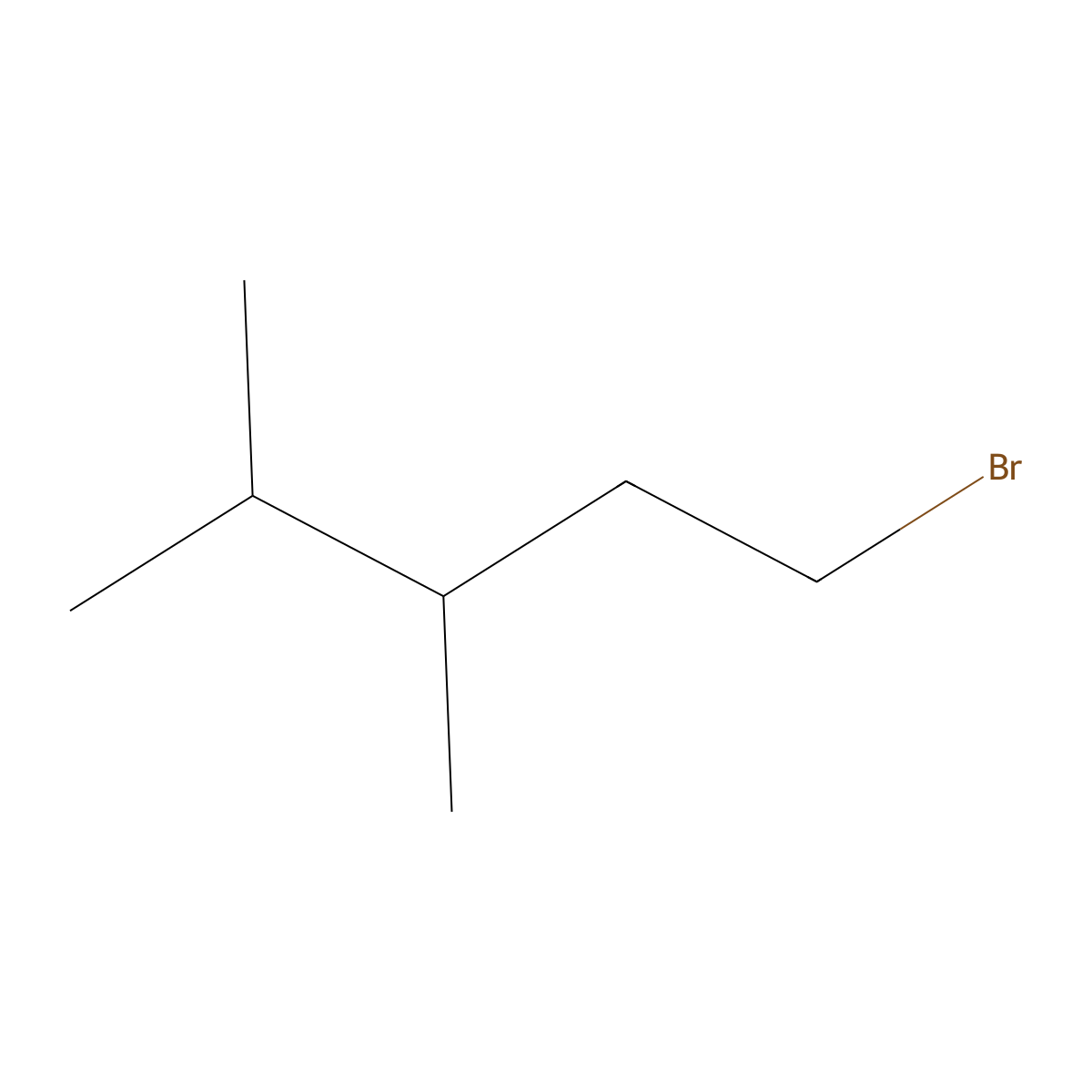 1-Bromo-3,4-dimethylpentane molecular structure, CAS 6570-92-9