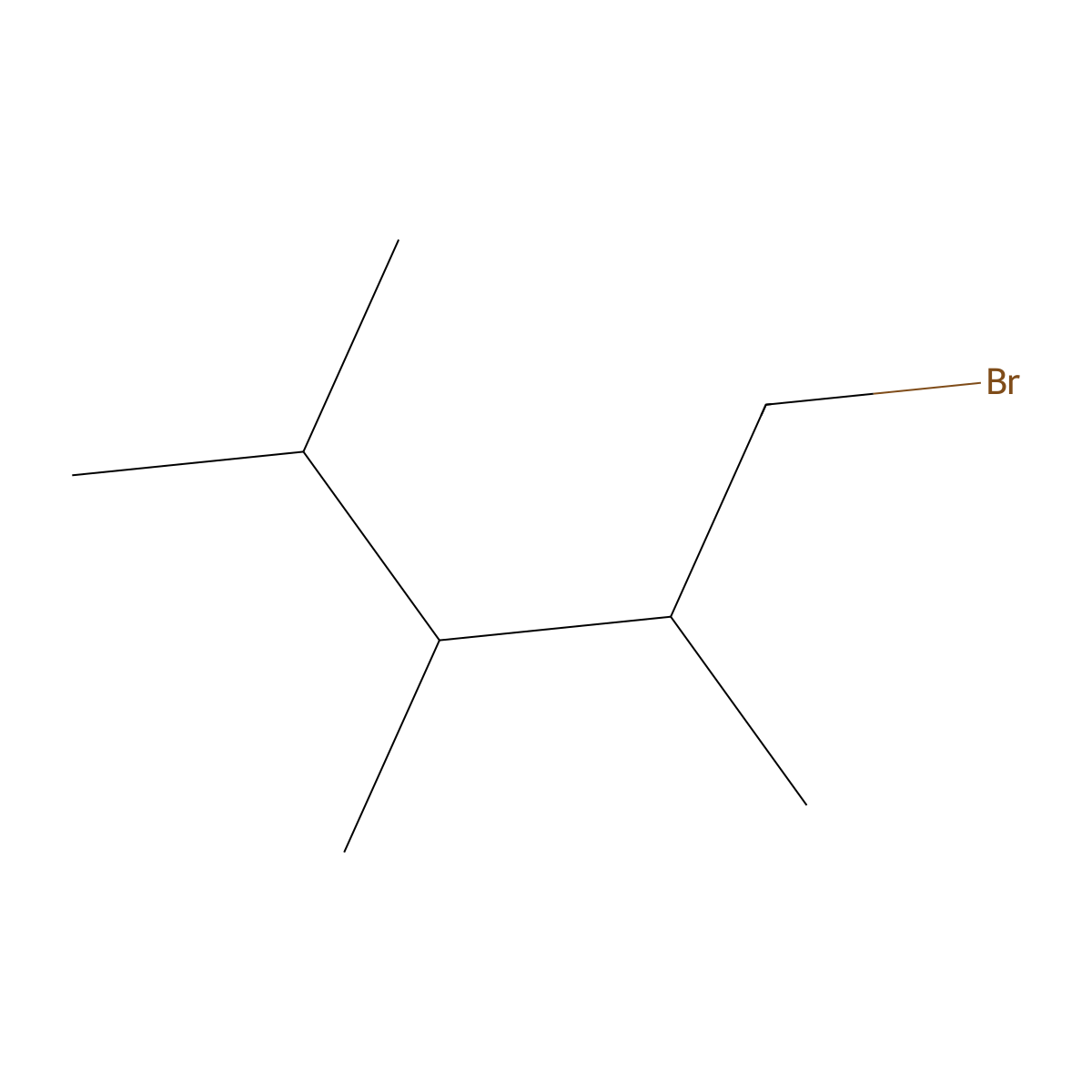 1-Bromo-2,3,4-trimethylpentane molecular structure, CAS 6570-94-1