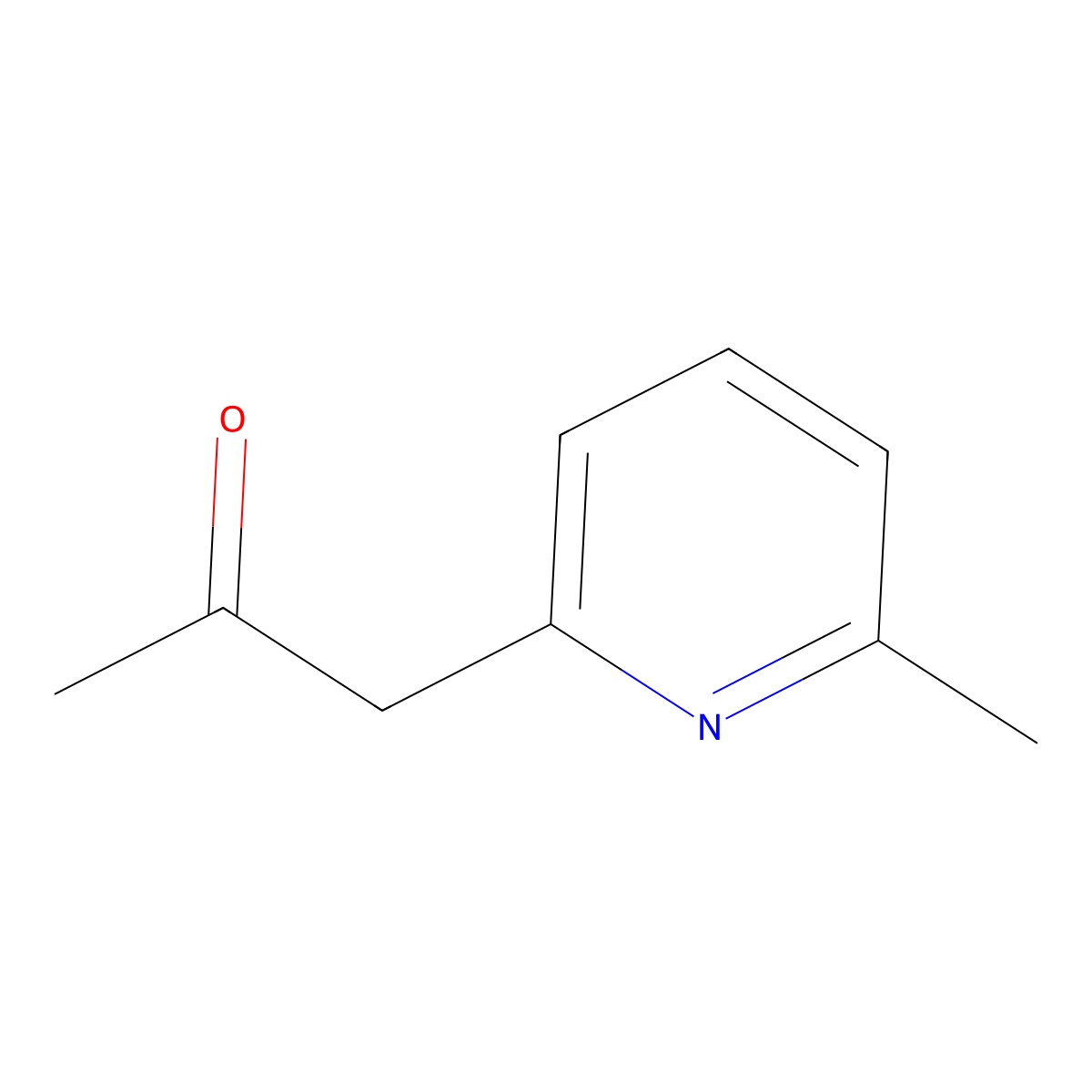 1-(6-Methyl-2-pyridinyl)acetone molecular structure, CAS 65702-08-1