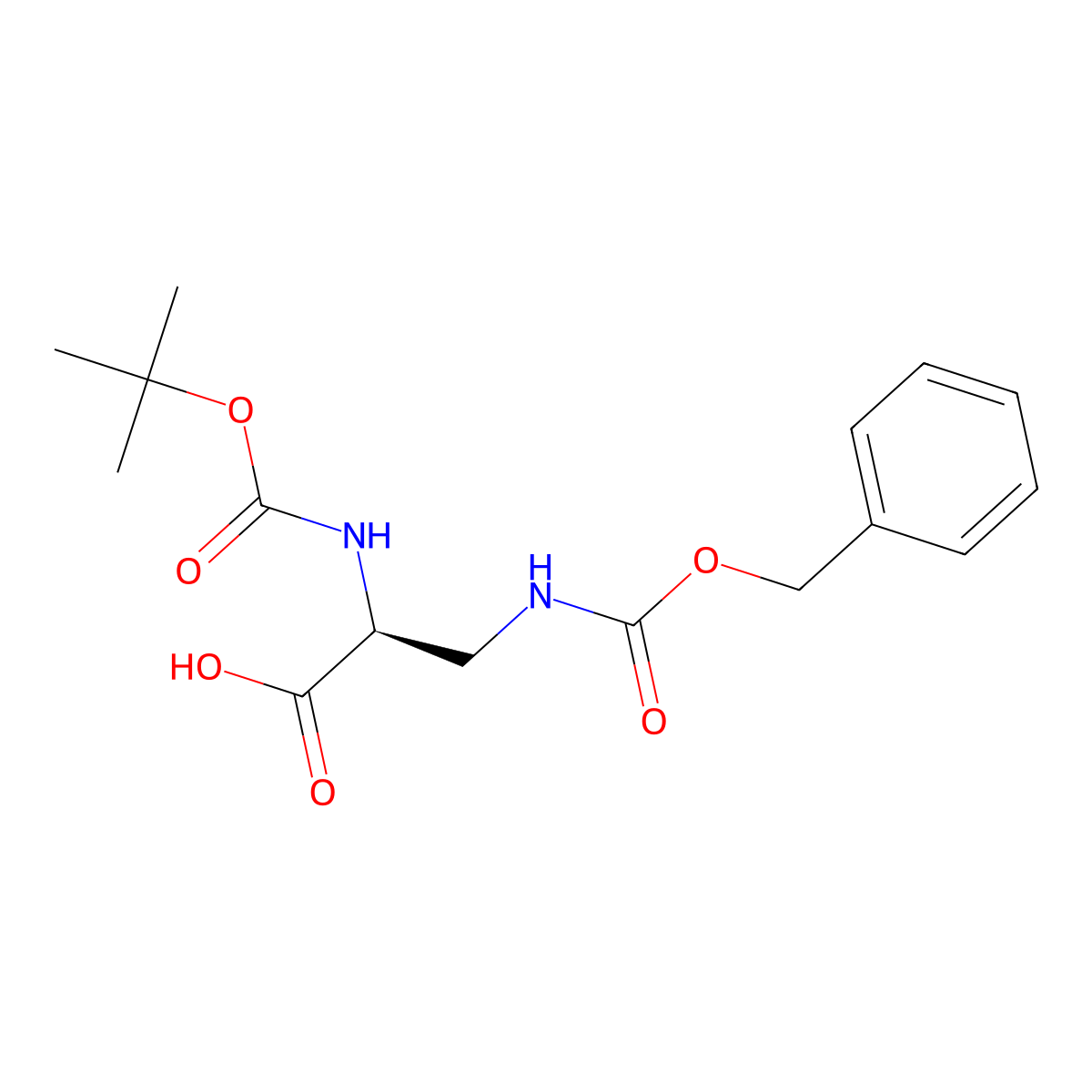 Boc-dap(Z)-OH molecular structure, CAS 65710-57-8