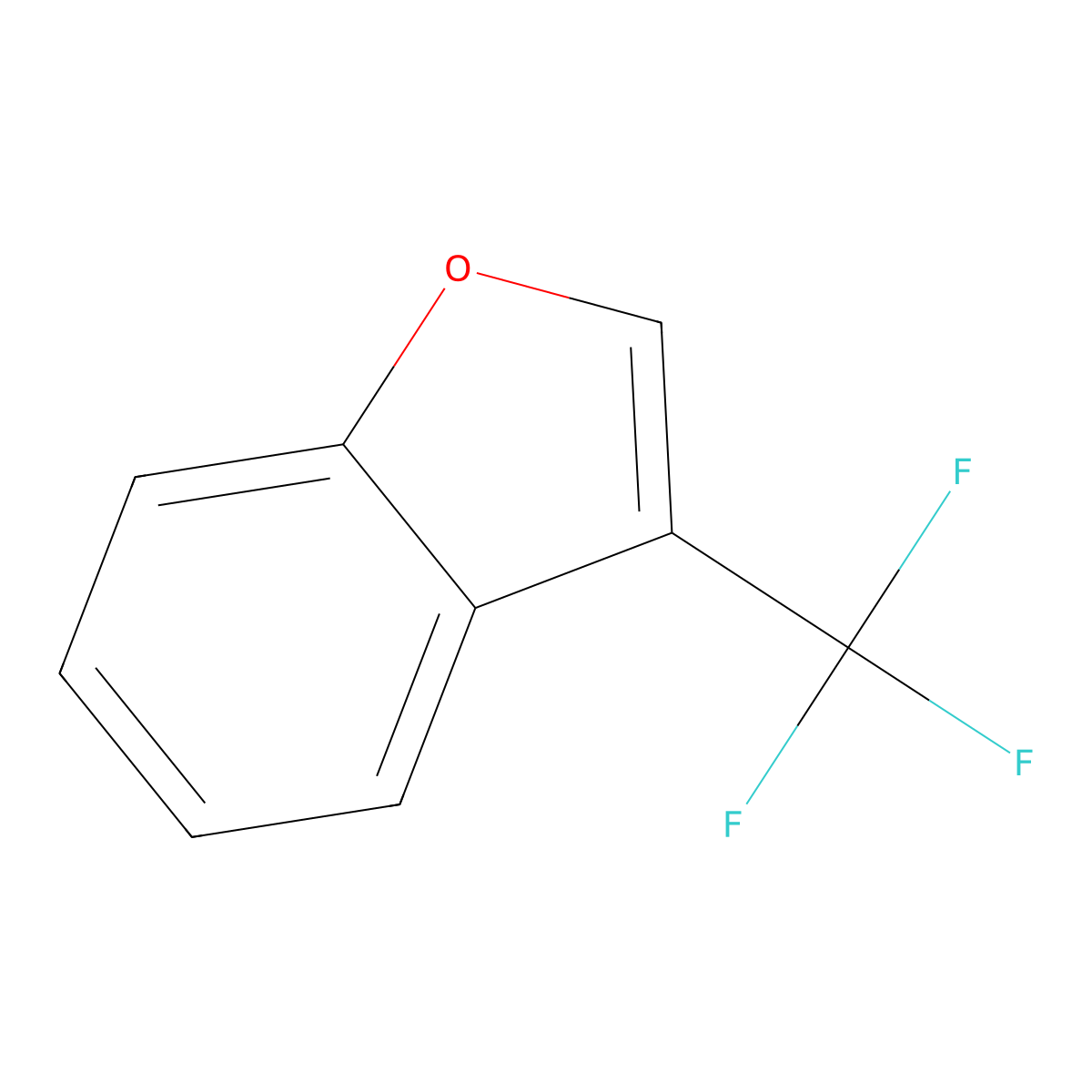 3-(Trifluoromethyl)benzofuran molecular structure, CAS 65715-21-1
