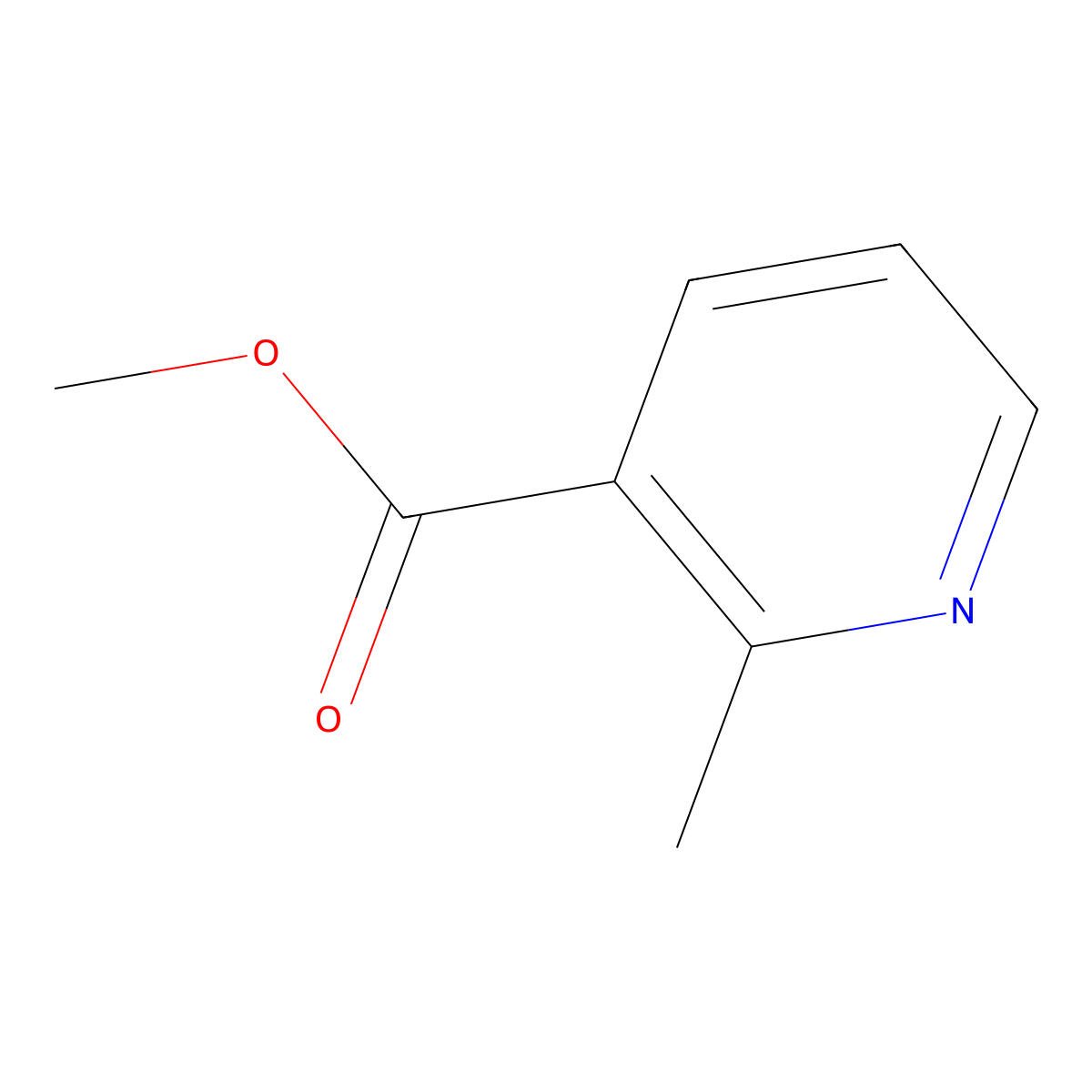 Methyl 2-methylnicotinate molecular structure, CAS 65719-09-7