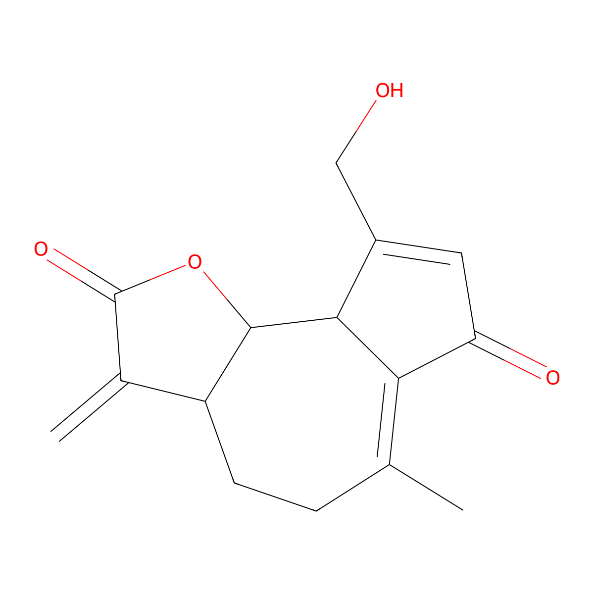 8-Deoxylactucin molecular structure, CAS 65725-10-2