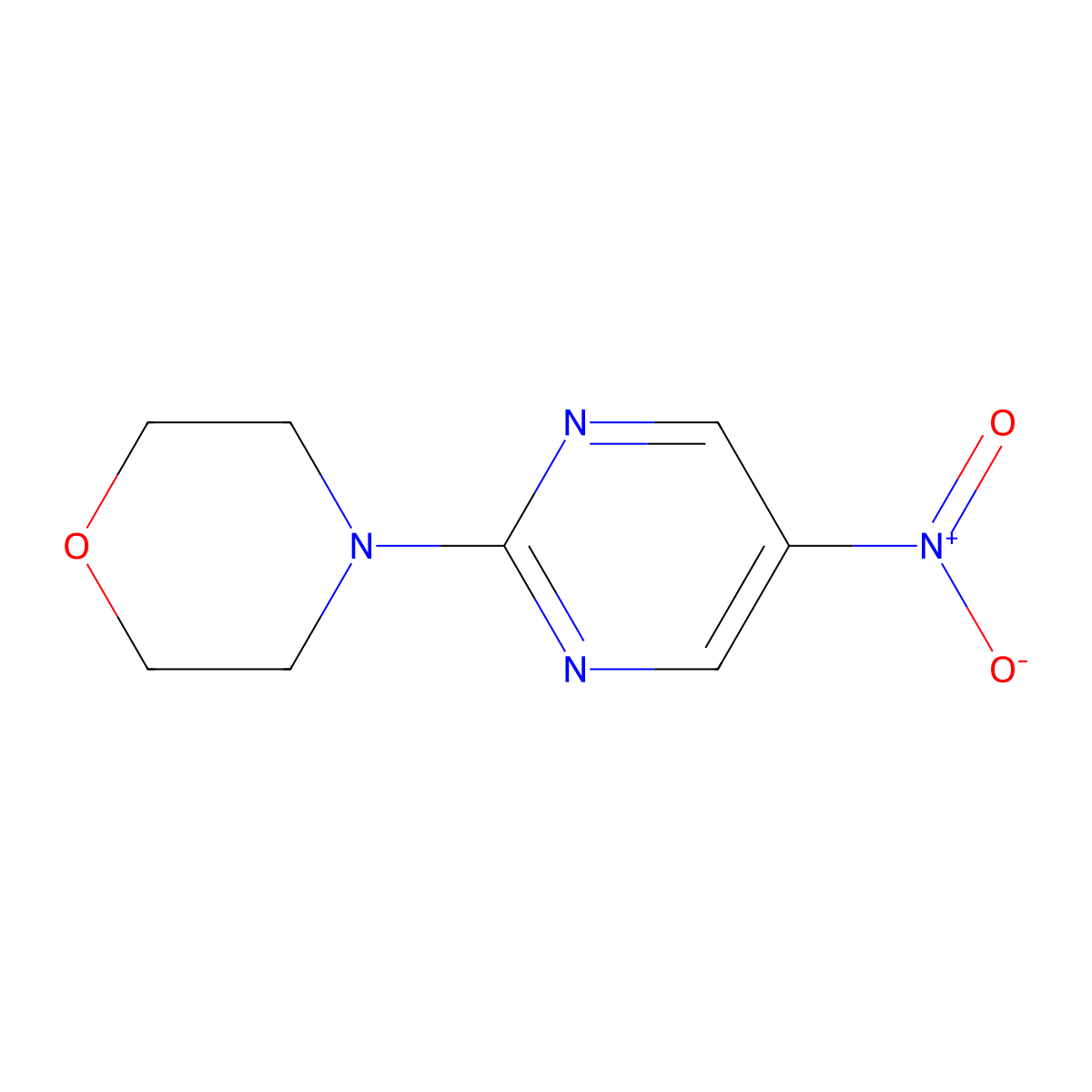 4-(5-Nitropyrimidin-2-yl)morpholine molecular structure, CAS 65735-66-2