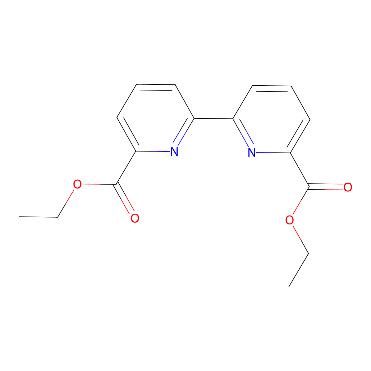 Diethyl [2,2'-bipyridine]-6,6'-dicarboxylate molecular structure, CAS 65739-40-4