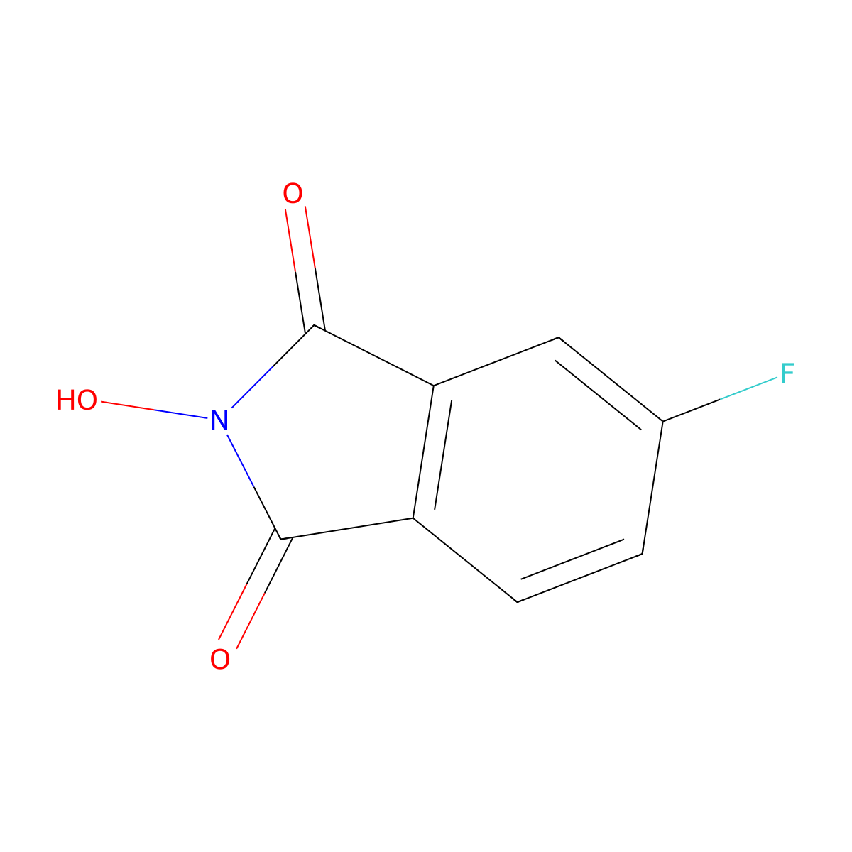 5-Fluoro-2-hydroxy-1H-isoindole-1,3(2H)-dione molecular structure, CAS 657394-31-5