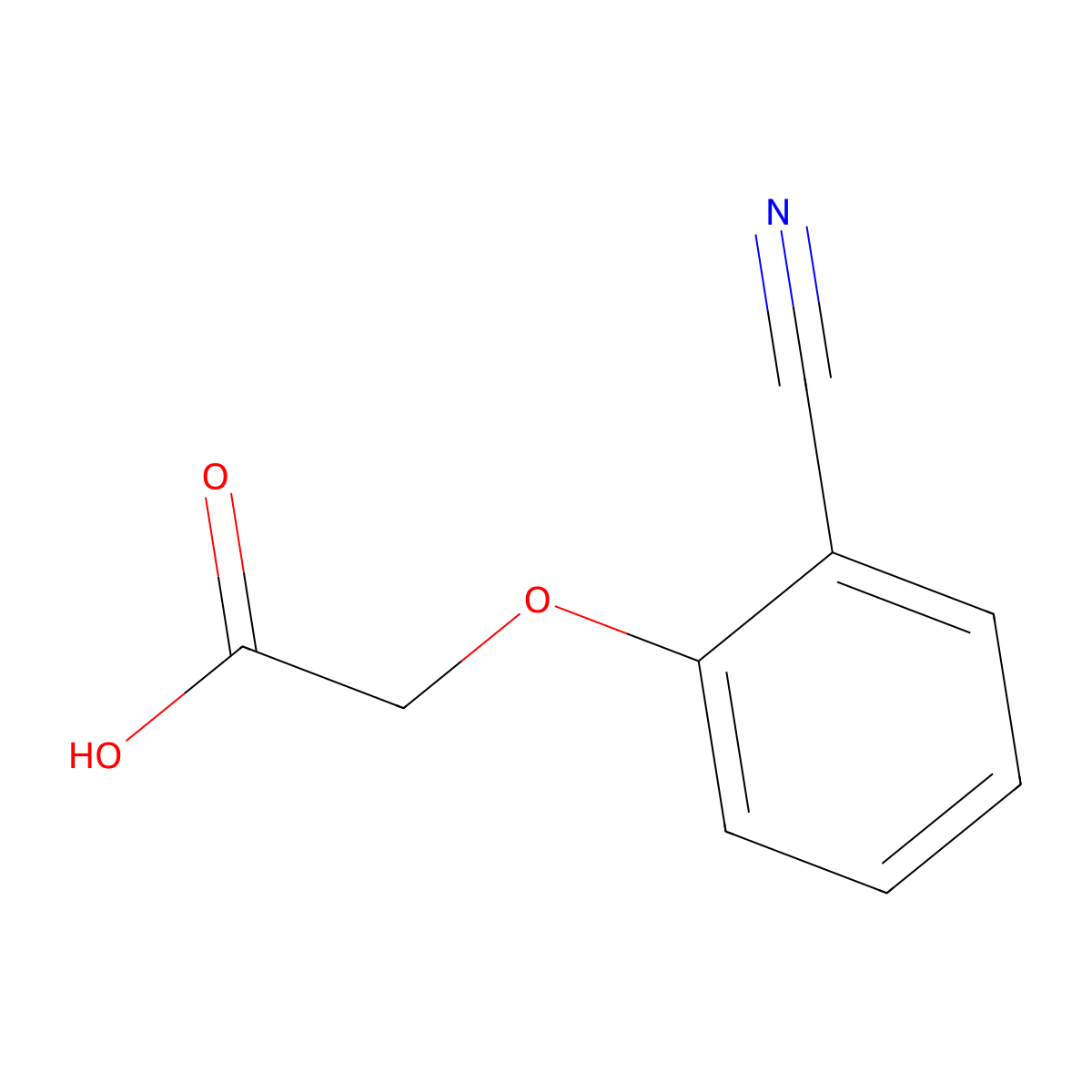2-(2-Cyanophenoxy)acetic acid molecular structure, CAS 6574-95-4