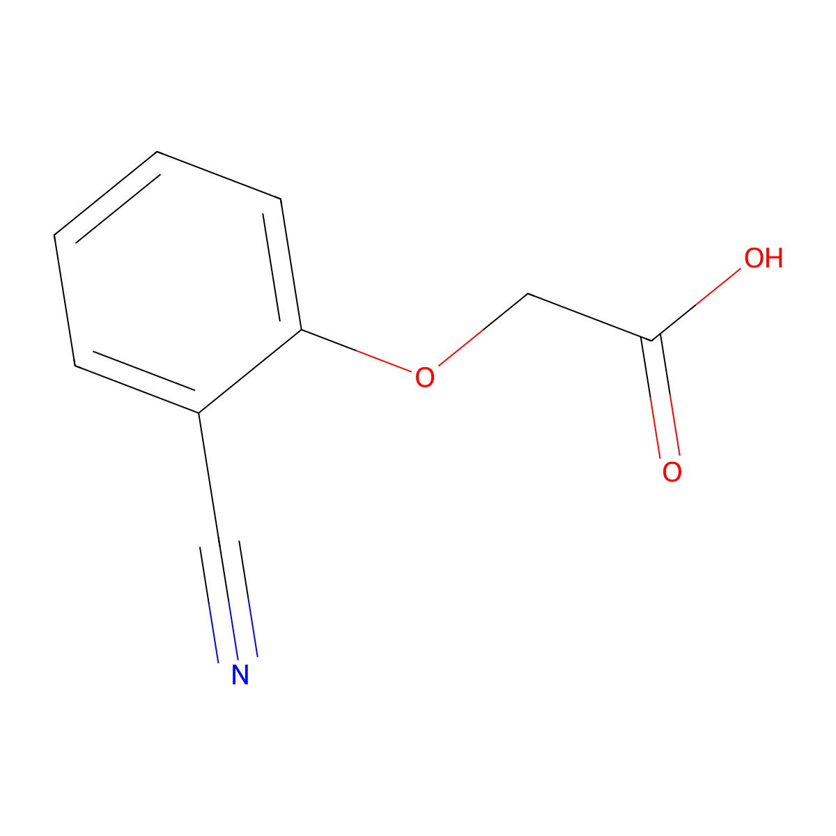 2-(2-Cyanophenoxy)acetic acid molecular structure, CAS 6574-95-4