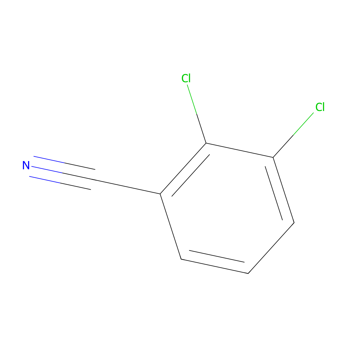 2,3-Dichlorobenzonitrile molecular structure, CAS 6574-97-6
