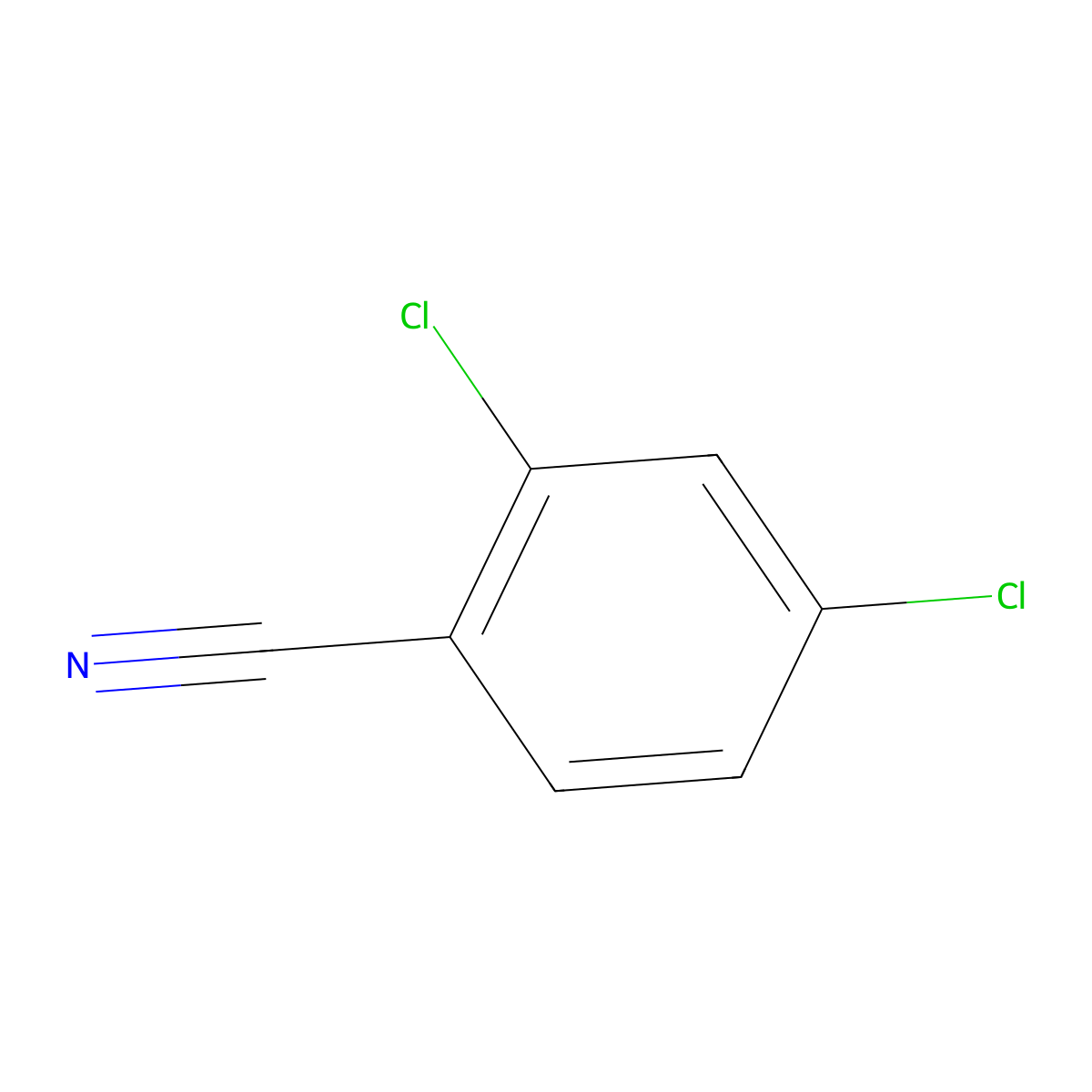 2,4-Dichlorobenzonitrile molecular structure, CAS 6574-98-7