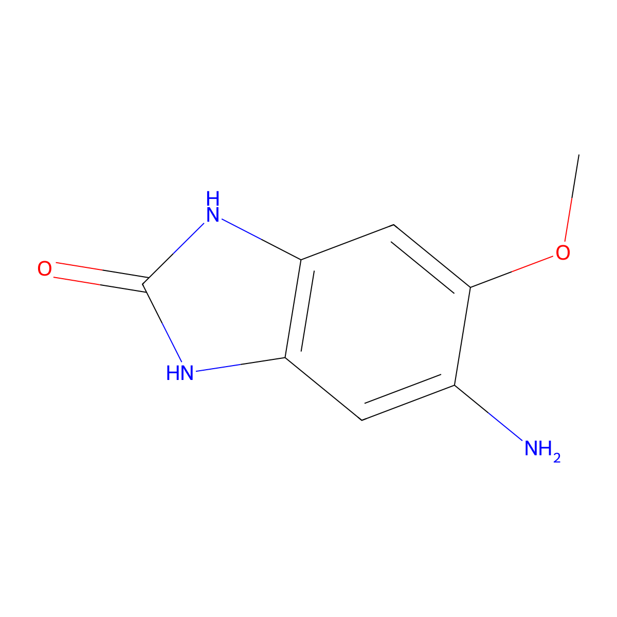 5-Amino-6-Methoxy-1,3-Dihydro-2H-Benzimidazol-2-One molecular structure, CAS 65740-56-9