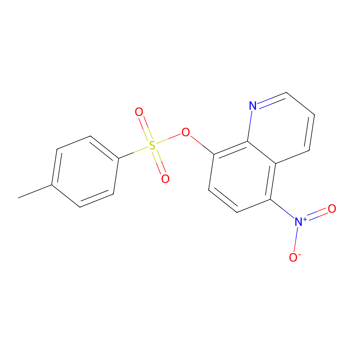 5-Nitroquinolin-8-yl 4-methylbenzene-1-sulfonate molecular structure, CAS 65741-91-5