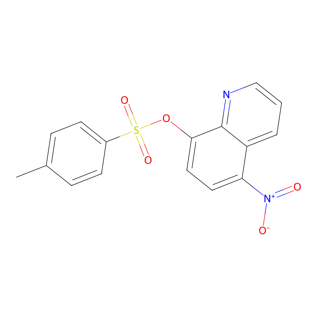 5-Nitroquinolin-8-yl 4-methylbenzene-1-sulfonate molecular structure, CAS 65741-91-5