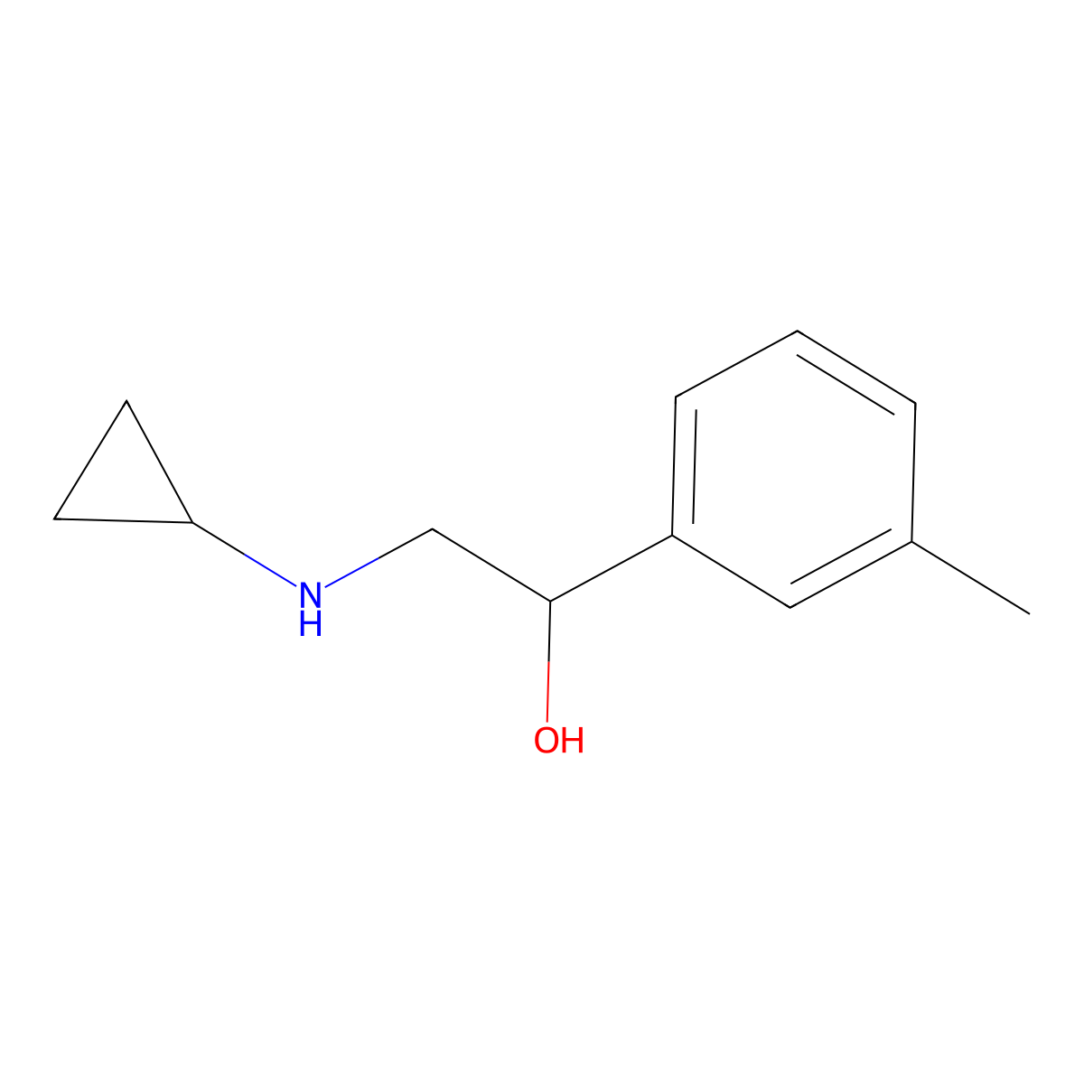 2-(Cyclopropylamino)-1-(m-tolyl)ethan-1-ol molecular structure, CAS 657419-30-2
