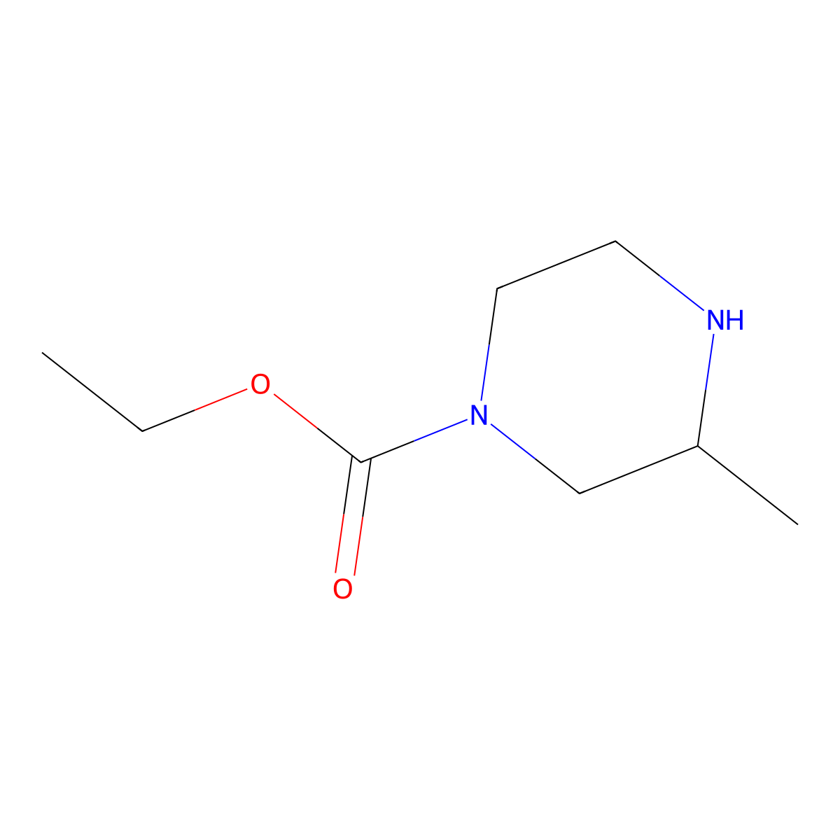 Ethyl (3R)-3-methylpiperazine-1-carboxylate molecular structure, CAS 657424-03-8