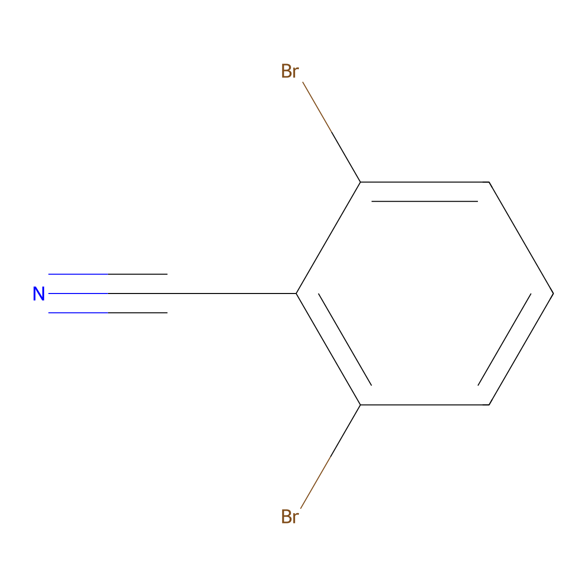 2,6-Dibromobenzonitrile molecular structure, CAS 6575-12-8