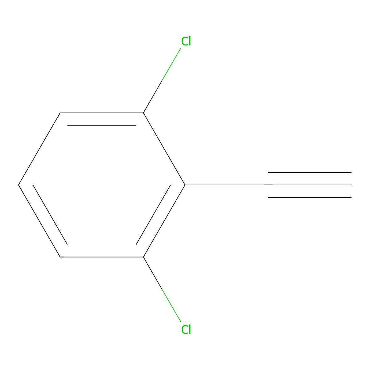 Benzene, 1,3-dichloro-2-ethynyl- molecular structure, CAS 6575-25-3