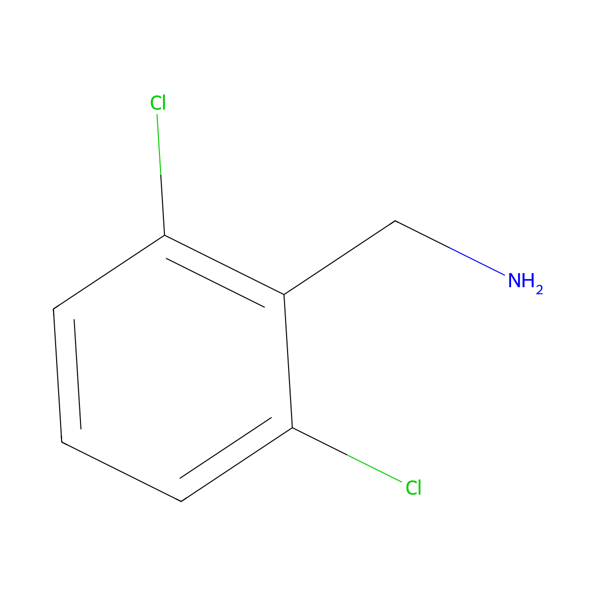 Benzenemethanamine, 2,6-dichloro- molecular structure, CAS 6575-27-5