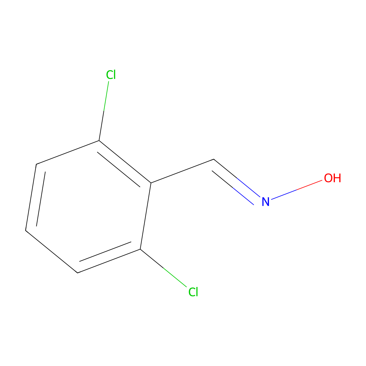N-((2,6-dichlorophenyl)methylidene)hydroxylamine molecular structure, CAS 6575-28-6