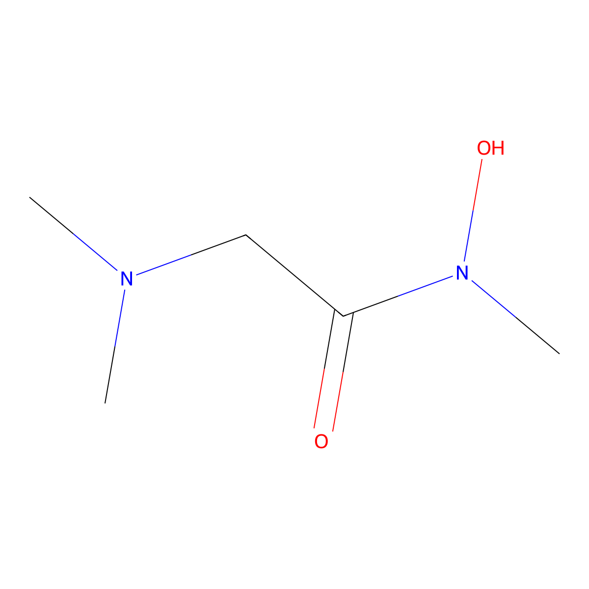 2-(Dimethylamino)-N-hydroxy-N-methylacetamide molecular structure, CAS 65753-93-7